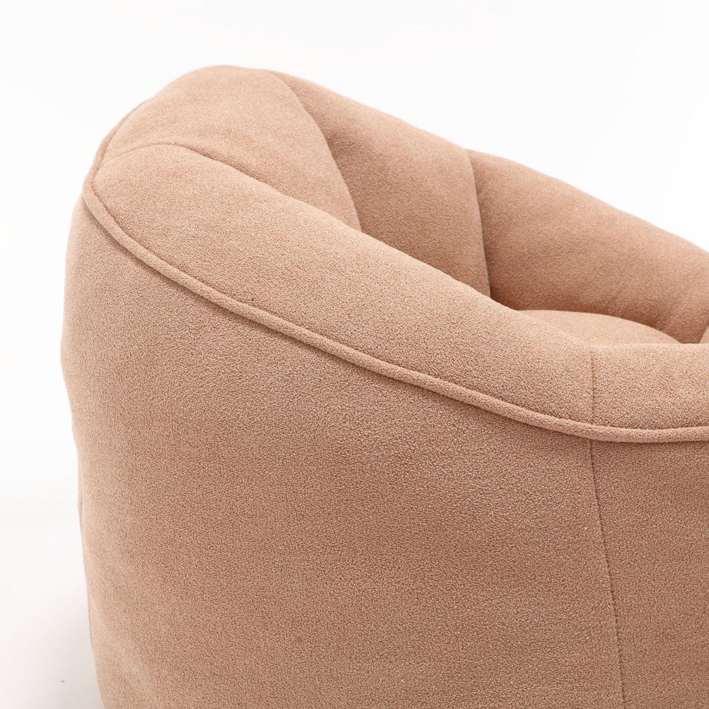 Bedding Bean Bag Sofa Chair High Pressure Foam Bean Bag Chair Adult Material With Padded Foam Padding Compressed Bean Bag With Footrest - Tan