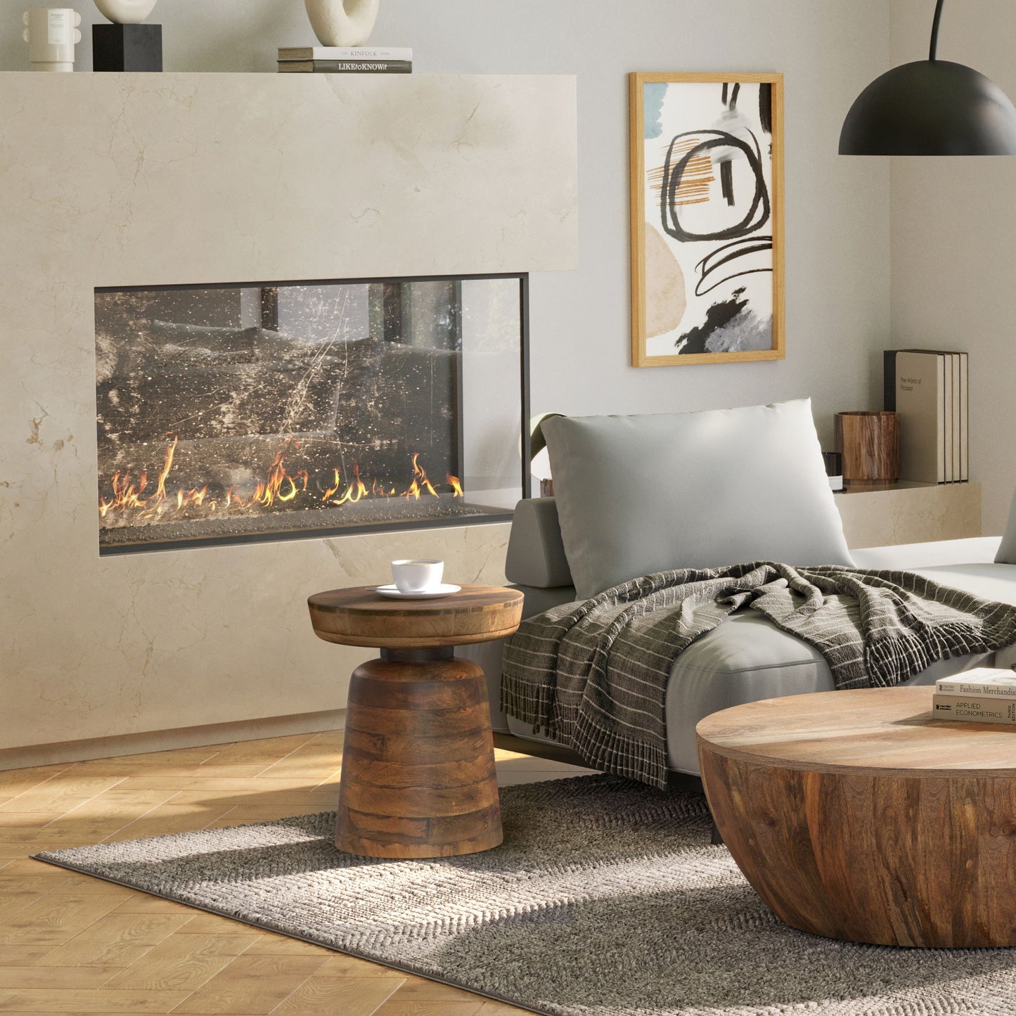 Robbie - Accent Table - Walnut Brown