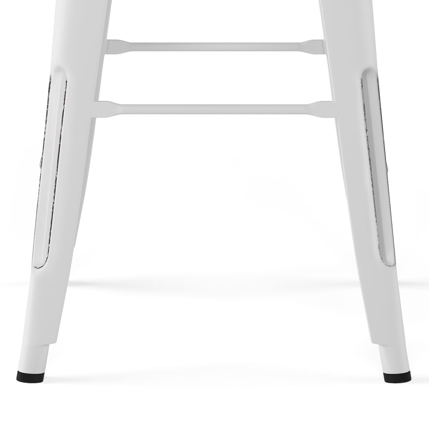 Rayne - Metal Bar Stool (Set of 2) - Distressed White