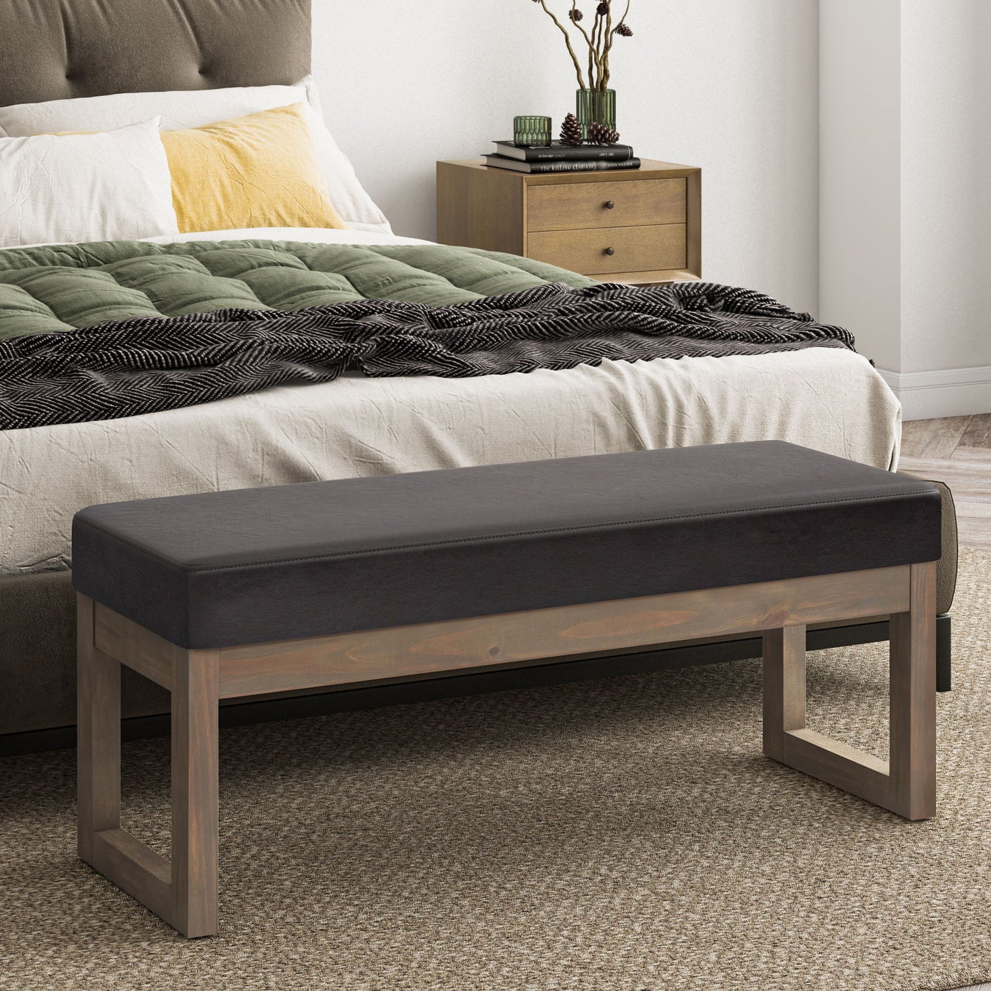 Milltown - Large Ottoman Bench - Tanners Brown