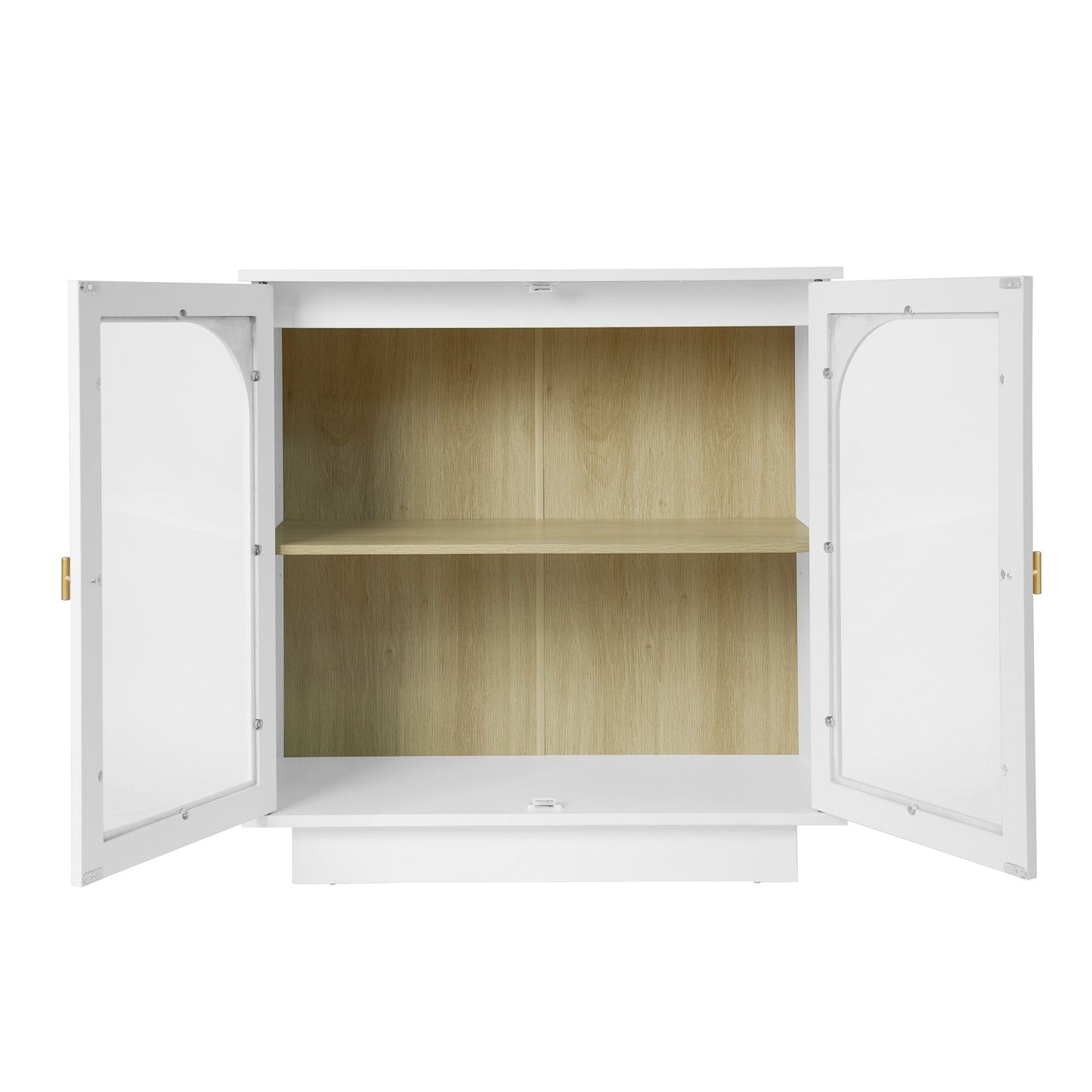 Storage Cabinet With Door For Living Room, Dining Room, Study - White