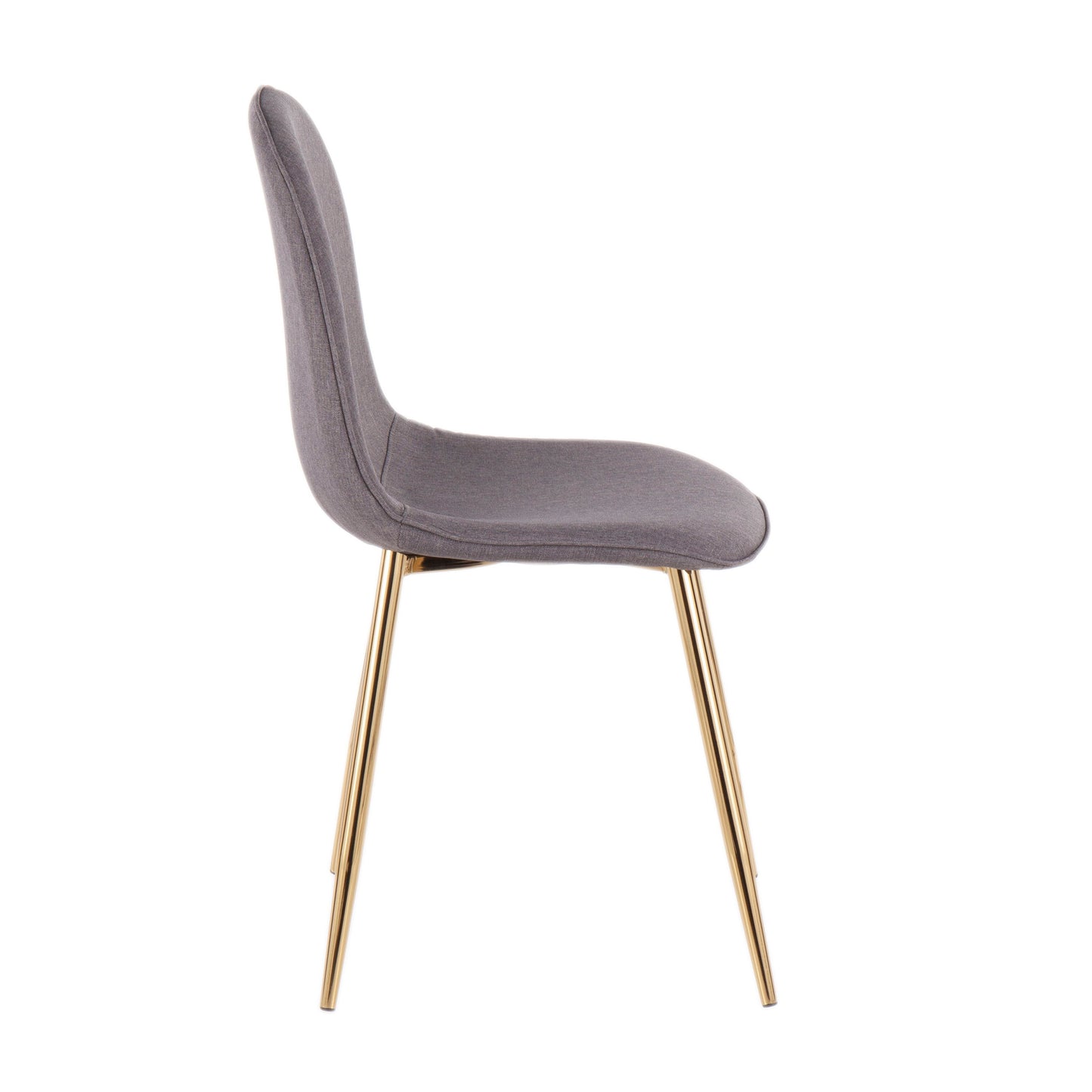 Pebble - Contemporary Chair (Set of 2) - Gold / Charcoal