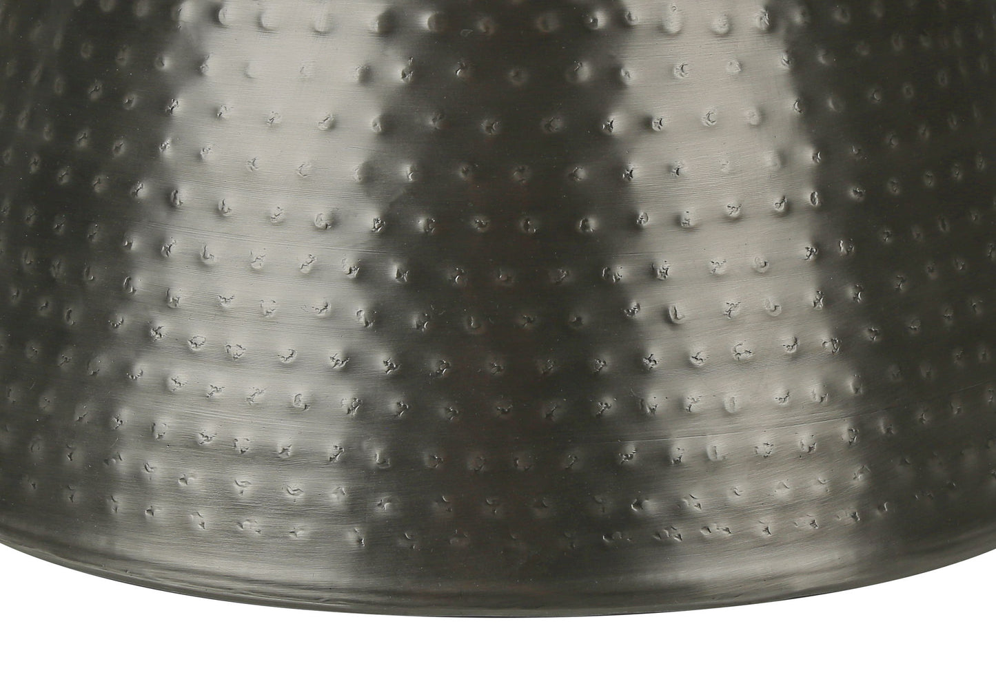 Drum Accent Side Table, Contemporary & Modern - Silver