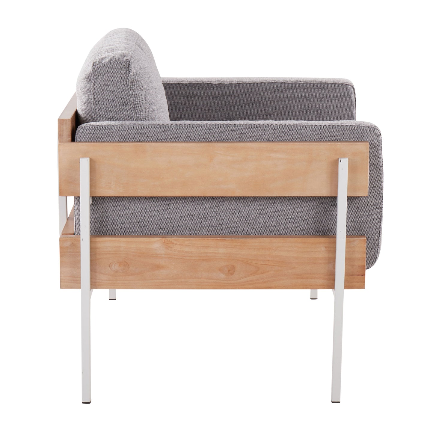 Kari - Farmhouse Chair - White / Natural / Light Gray
