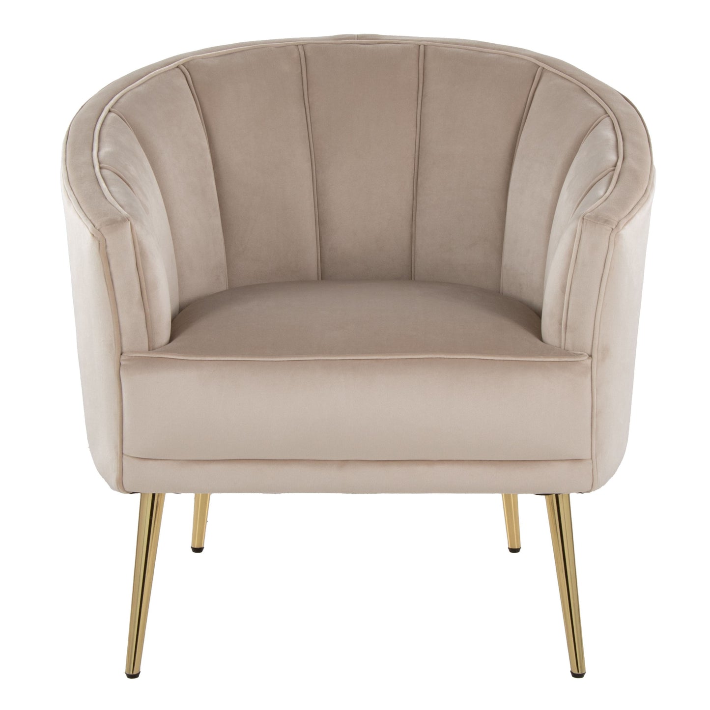 Tania - Contemporary / Glam Chair - Gold / Champagne