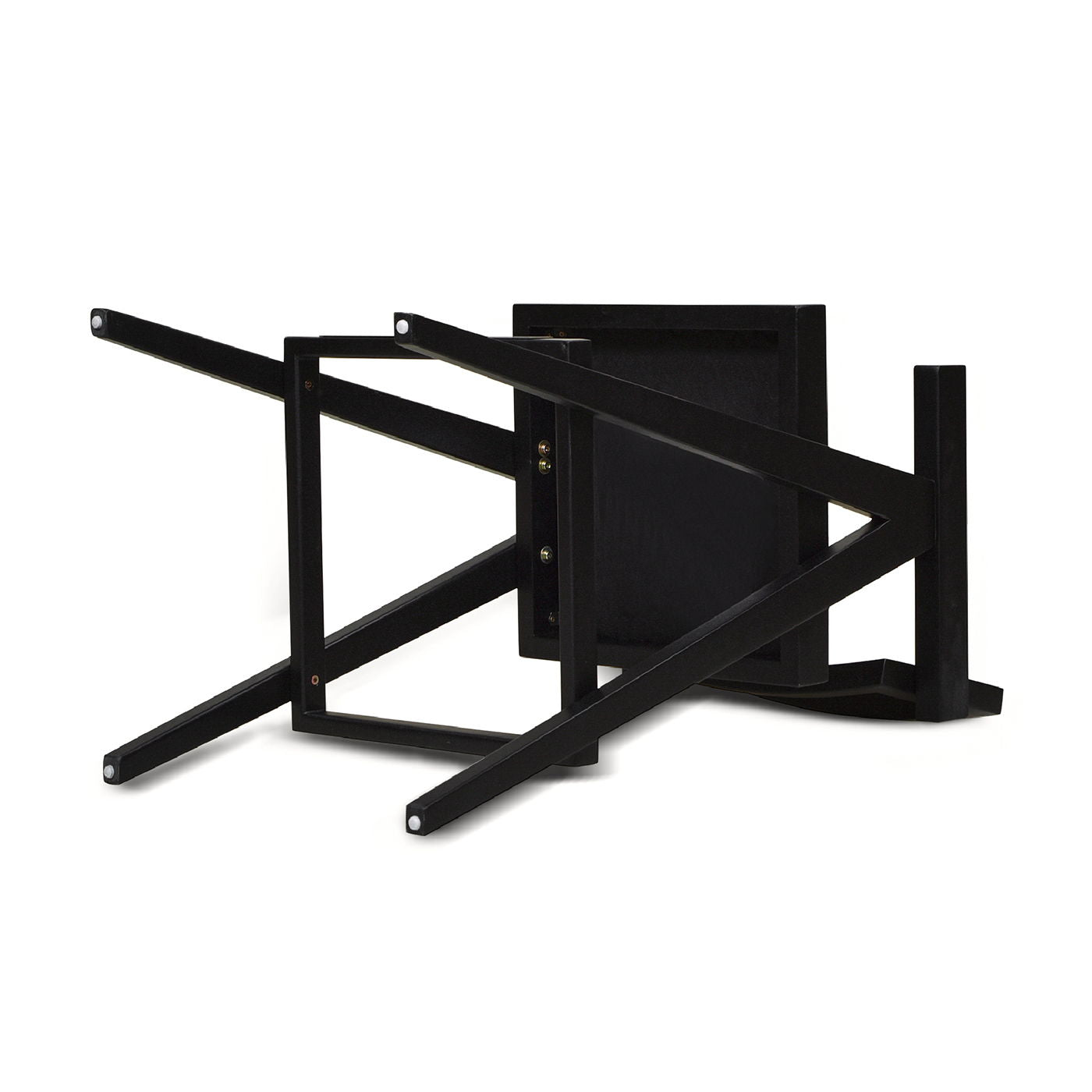Milan - Modern Webbing Back Bar Stool With Arms (Set of 3) - Ebony Black