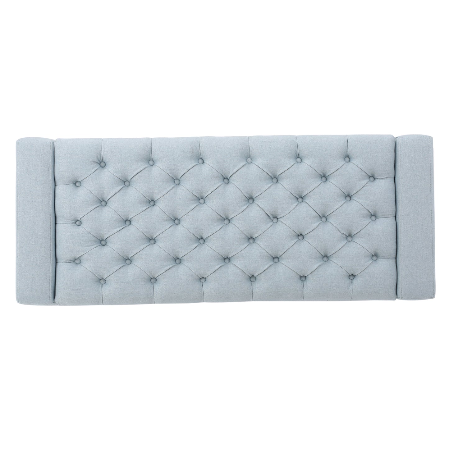 Stylish Guernsey Ottoman With Storage Function - Light Sky