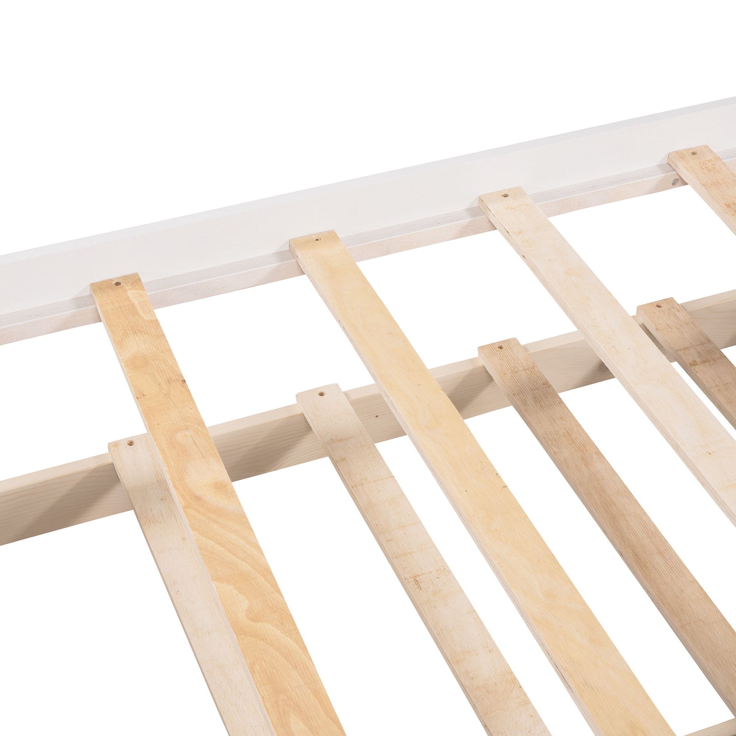 Twin Size Daybed With Trundle And Drawers - White