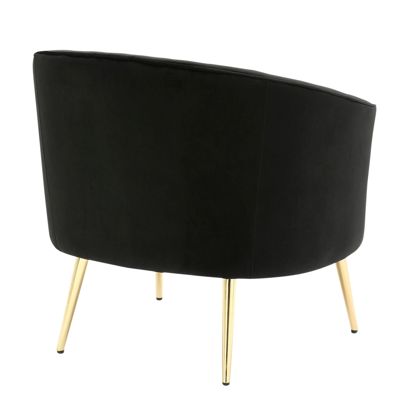 Tania - Contemporary / Glam Chair - Gold / Black