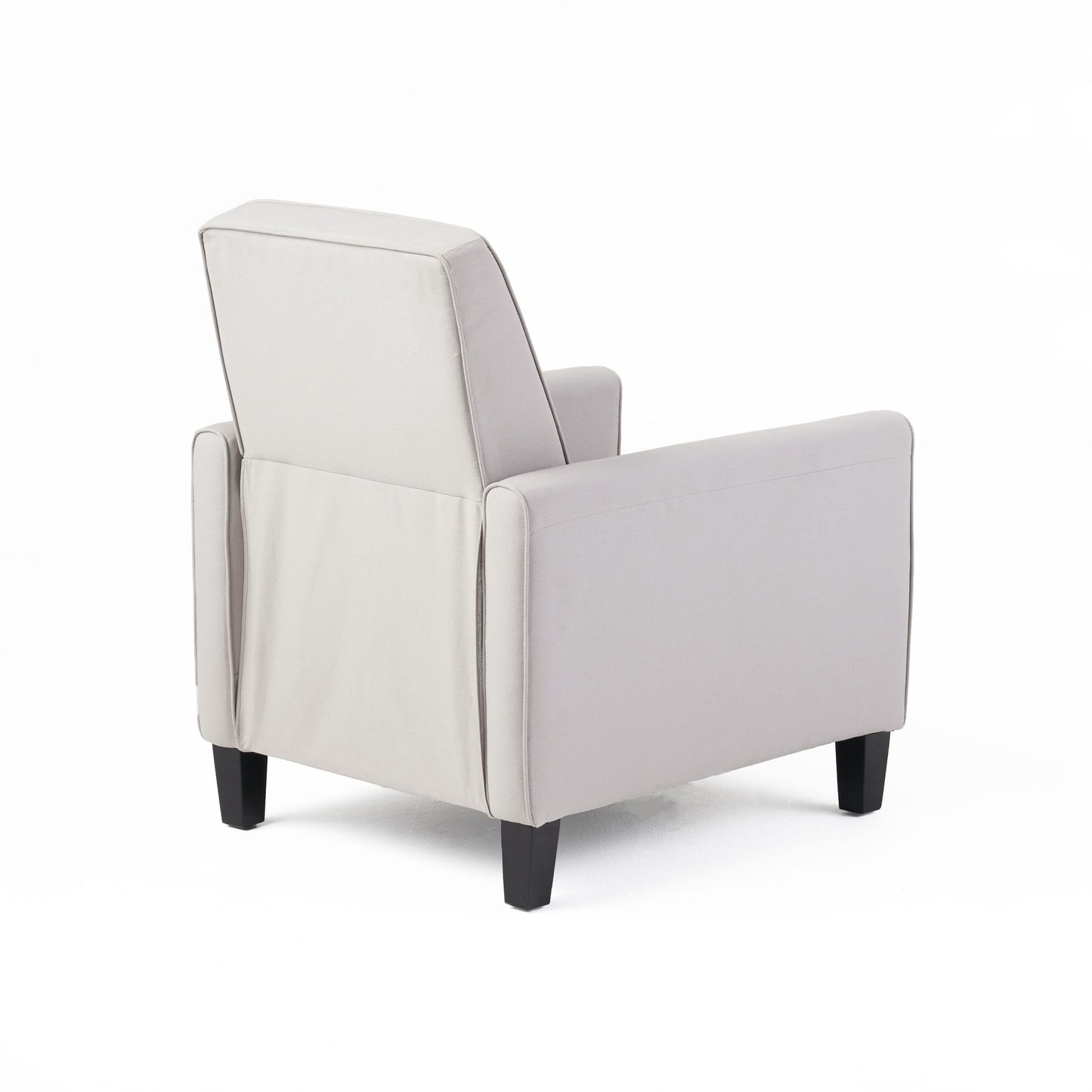 Linen Push Back Chair For Elegant Home - Gray