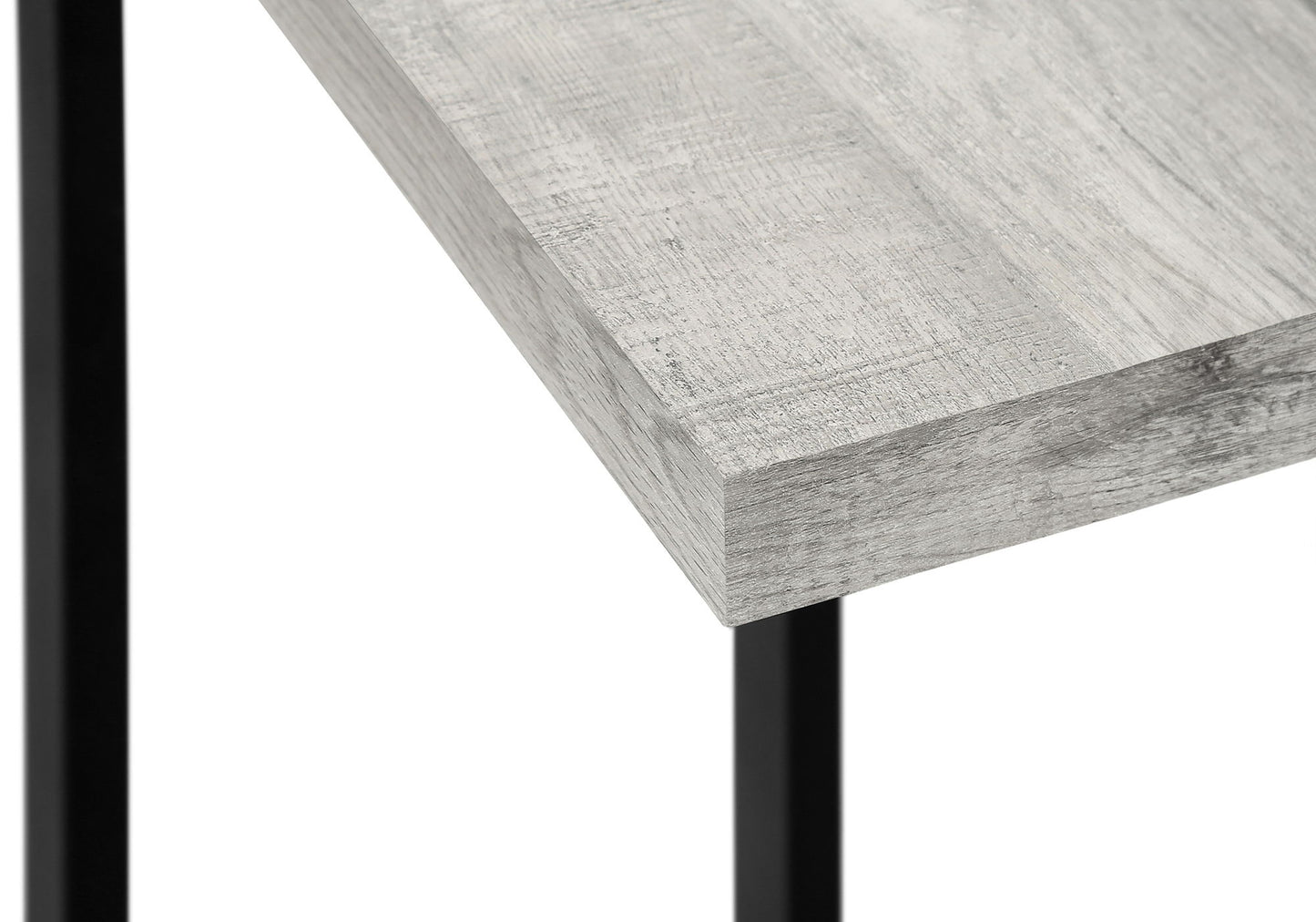 Accent Table, C - Shaped, Contemporary Convenient Design - Gray