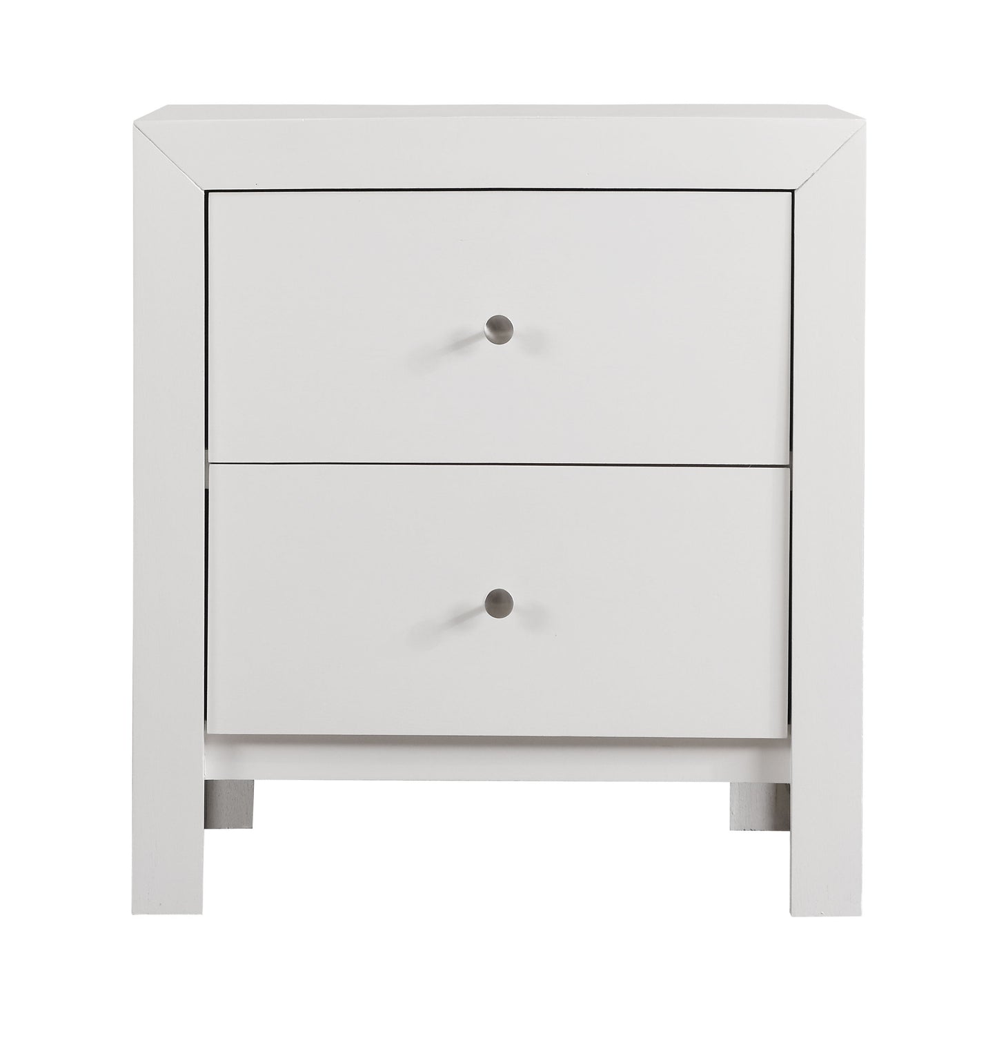 Transitional Nightstand - White