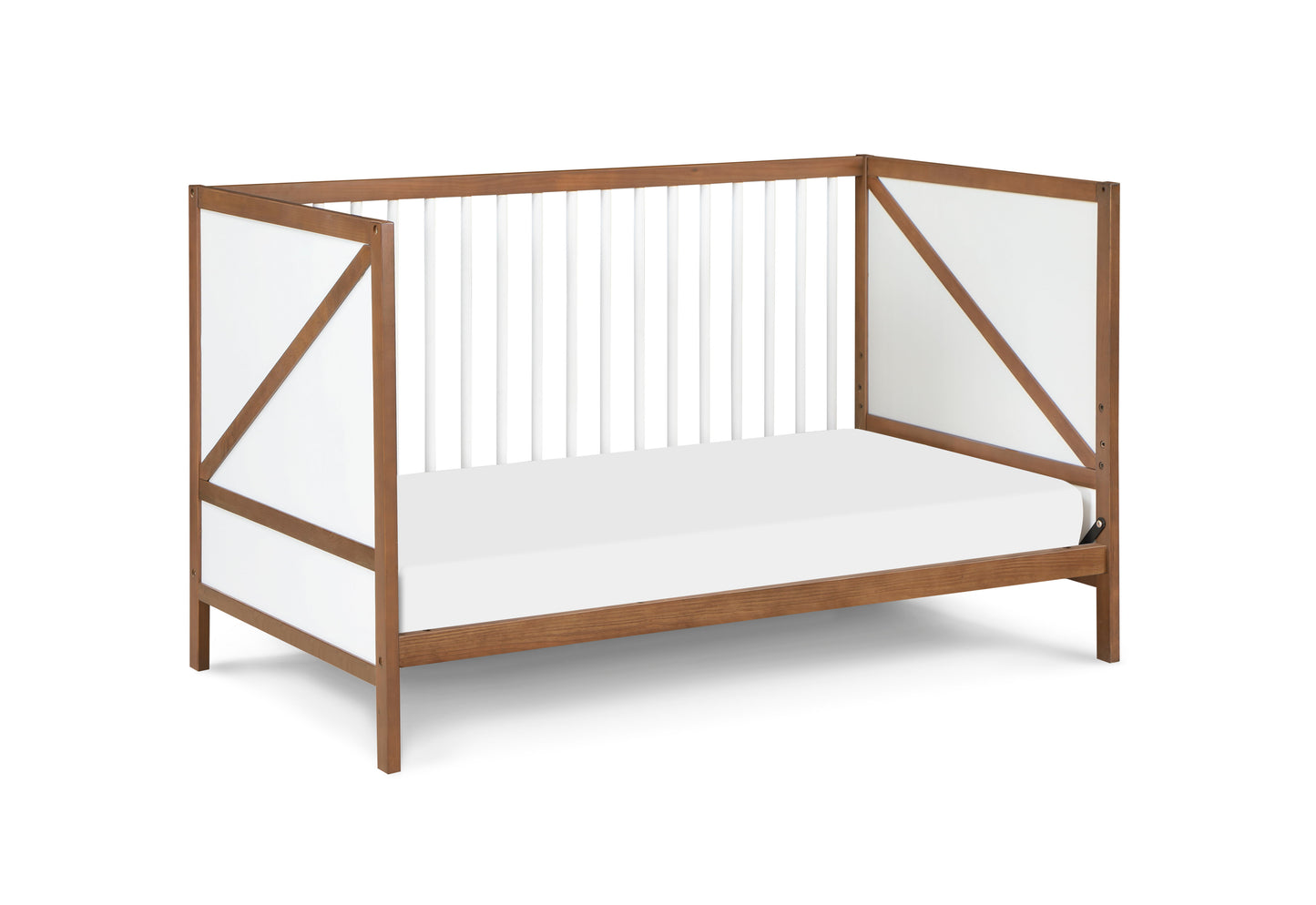 Pixie Zen - 3 In 1 Crib - Walnut / White