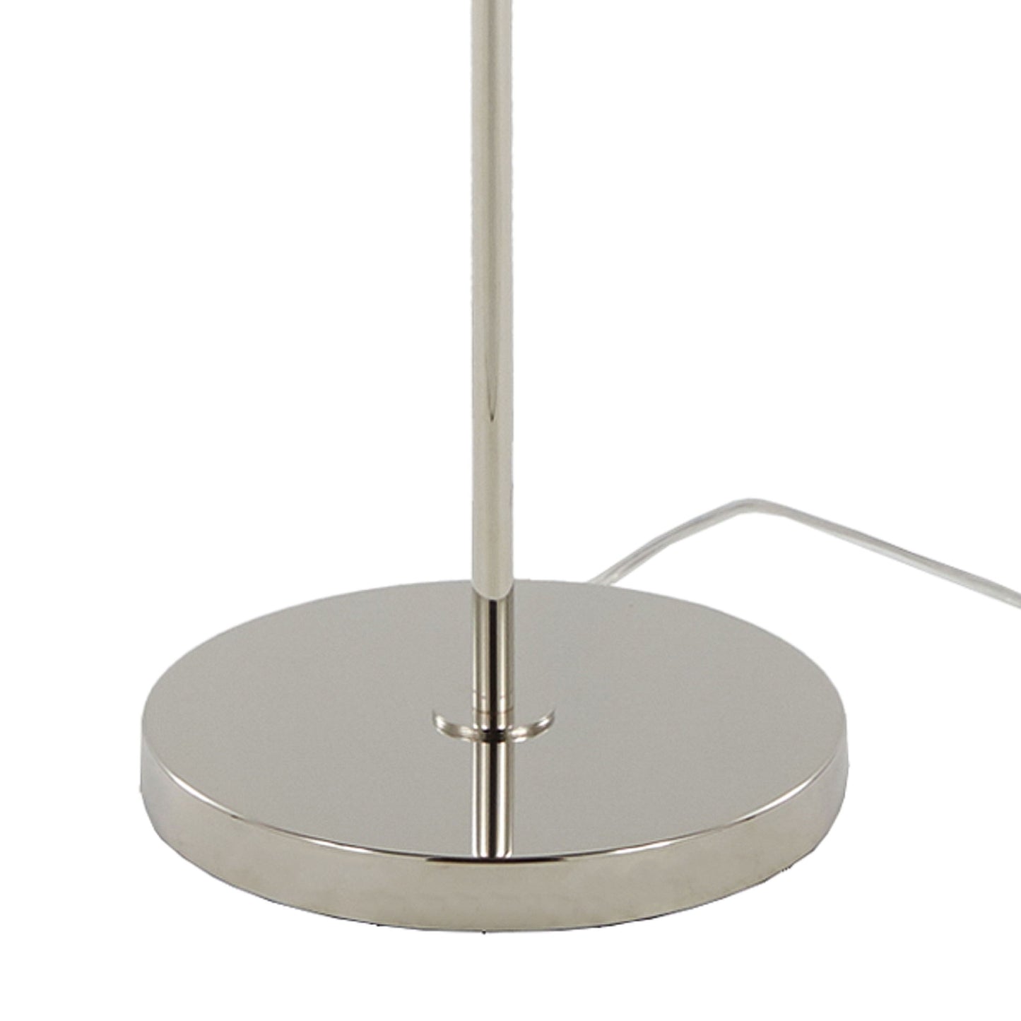 Metro - Contemporary Floor Lamp - Polished Nickel / Clear Seeded