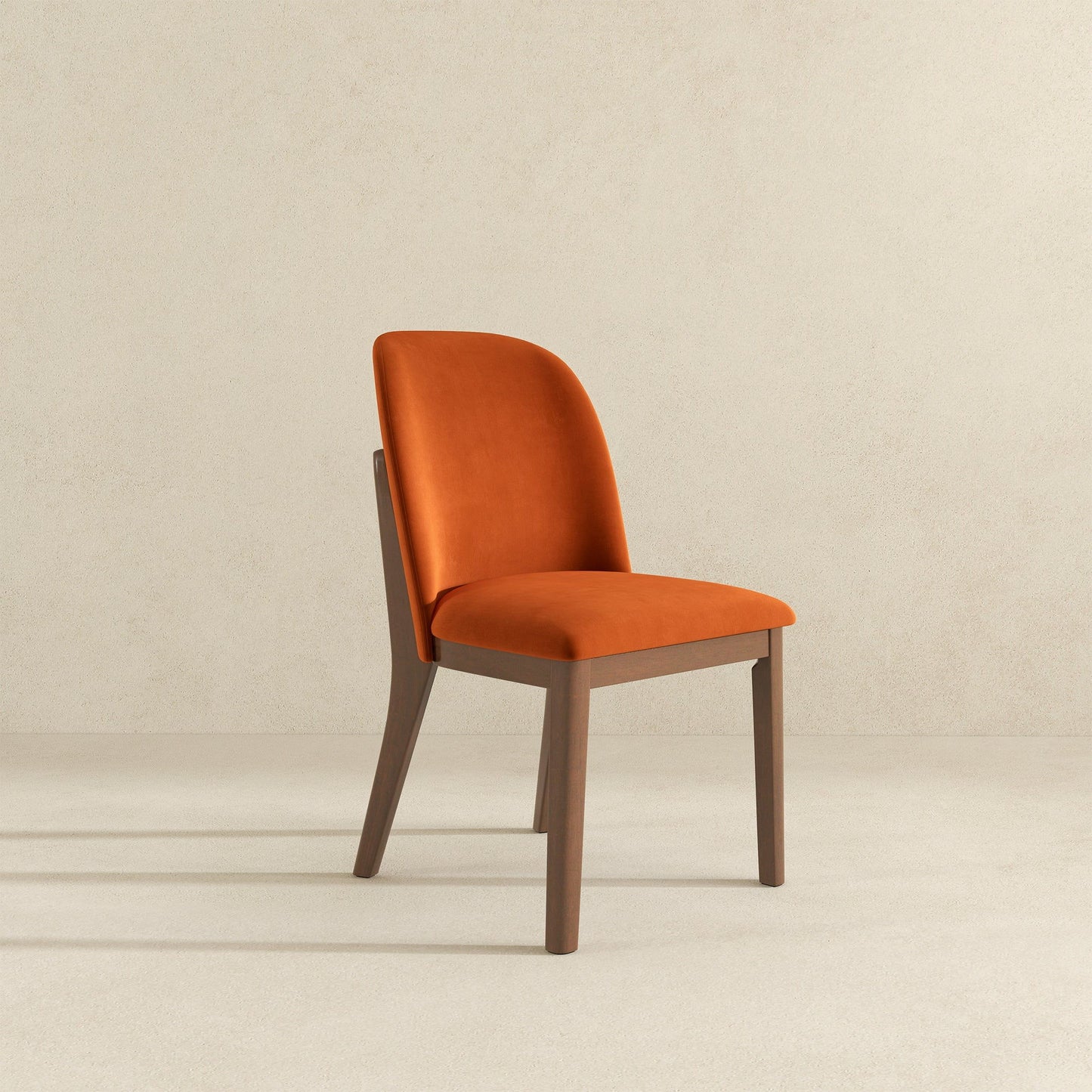 Kaitlyn - Dining Chair (Set of 2) - Brown / Burnt Orange