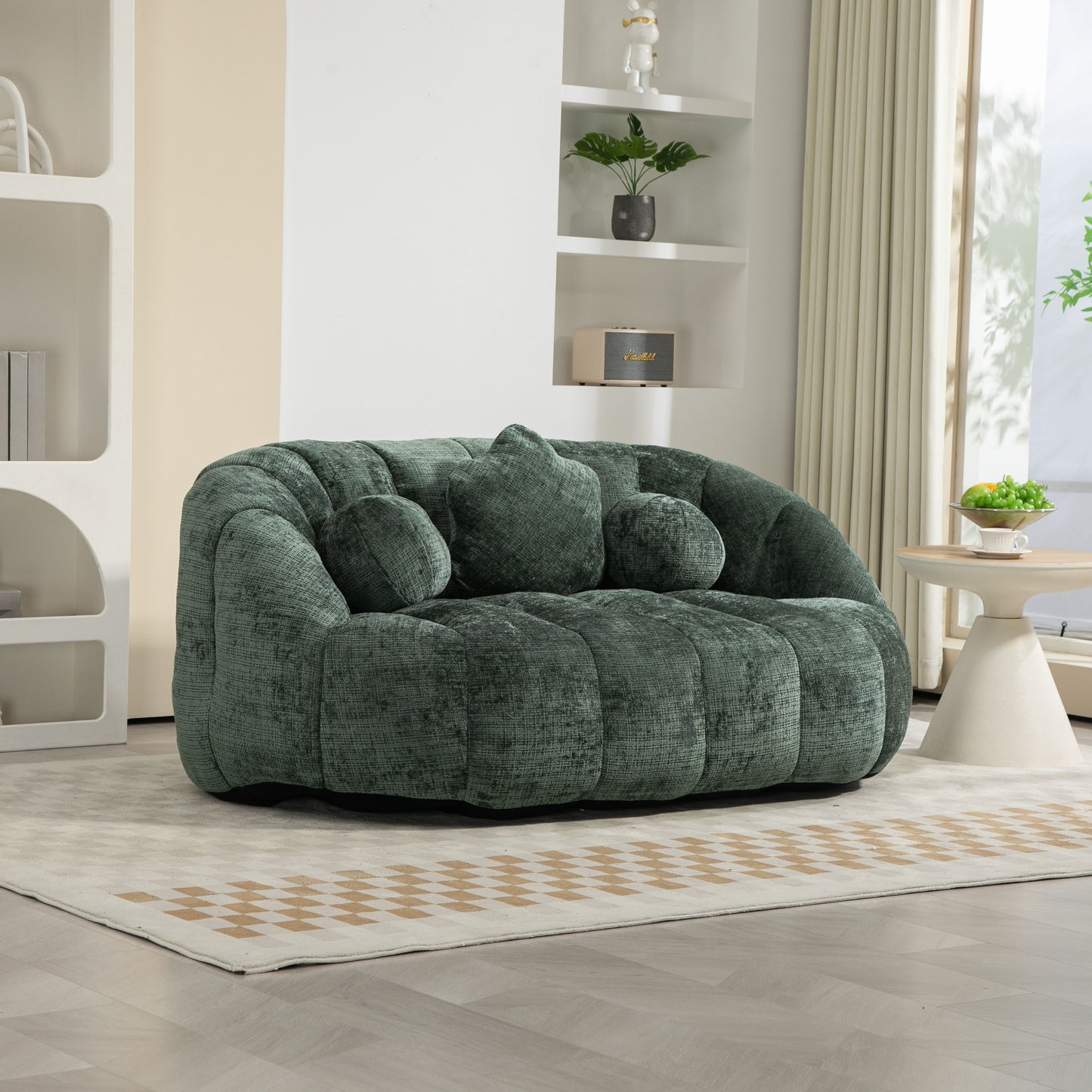 Bean Bag Sofa Lazy Sofa Durable Comfort Lounger High Back Bean Bag Chair Couch For Adults And Kids - Emerald