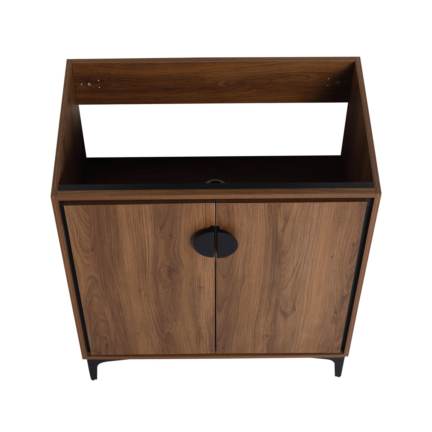 Bathroom Vanity Freestanding Cabinet With Sink - Brown