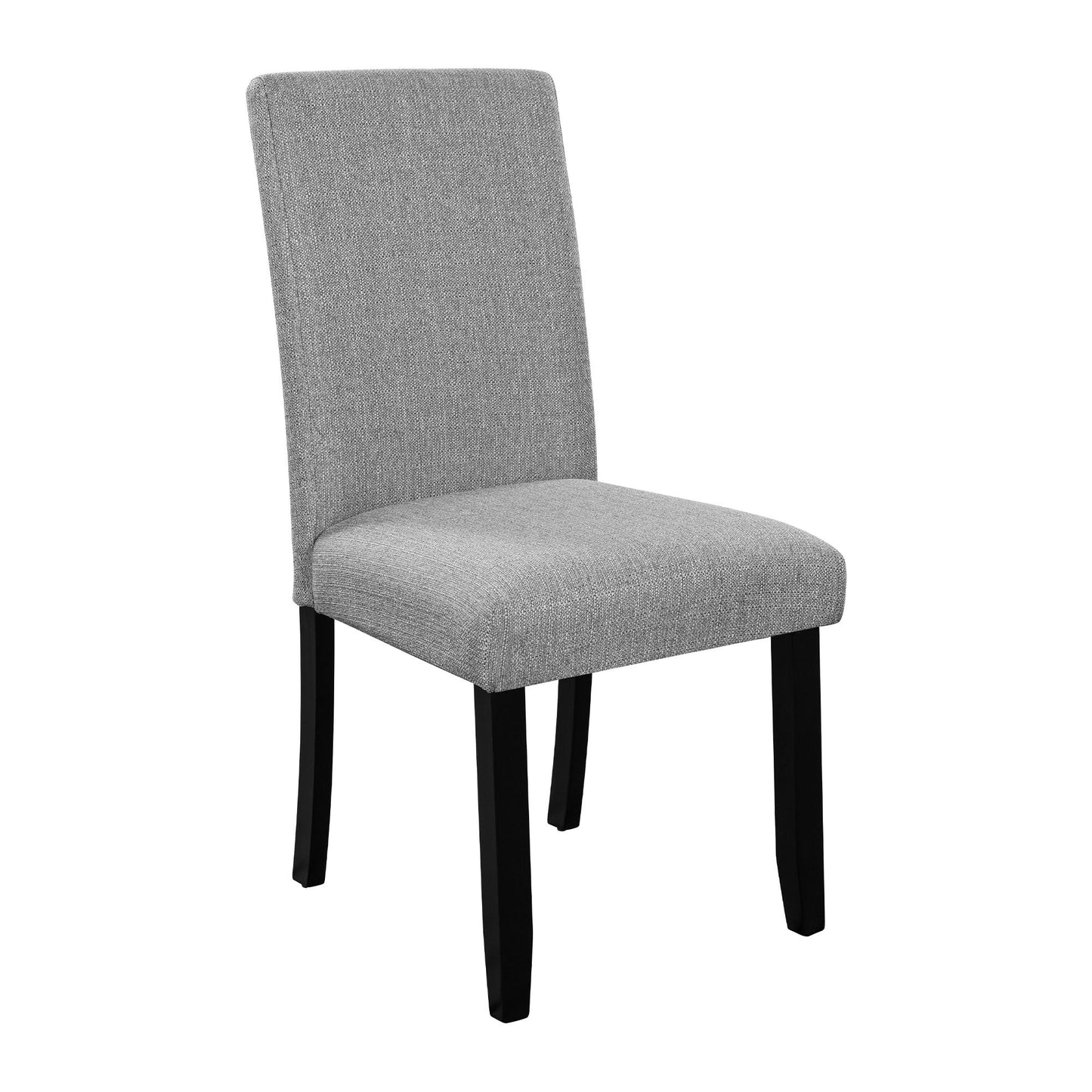 5 Piece Round Dining Table Set, Modern Dining Table And 4 Upholstered Chairs For Dining Room, Kitchen Room, Living Room - Gray / Black