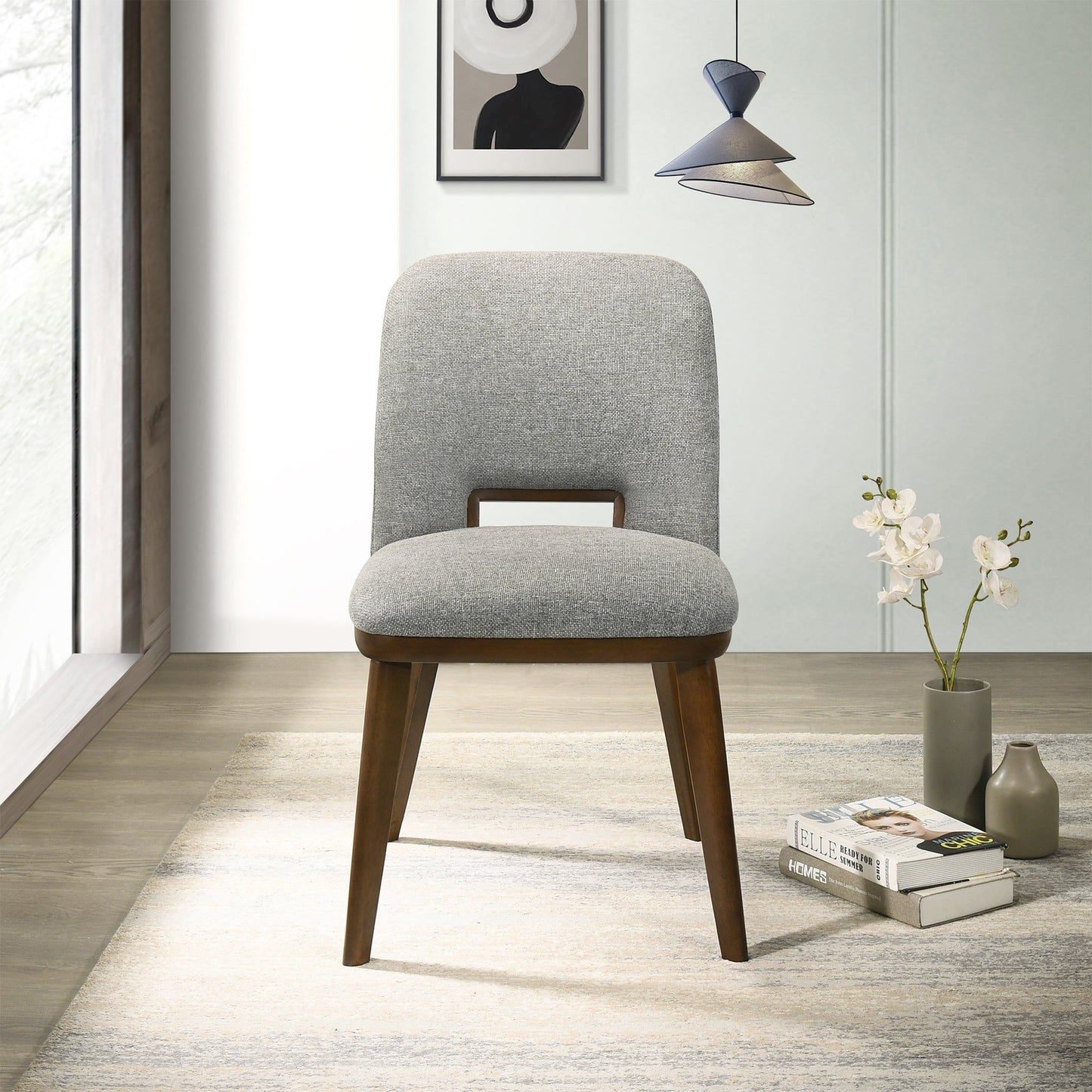 Blake - Dining Chair (Set of 2) - Brown / Light Gray