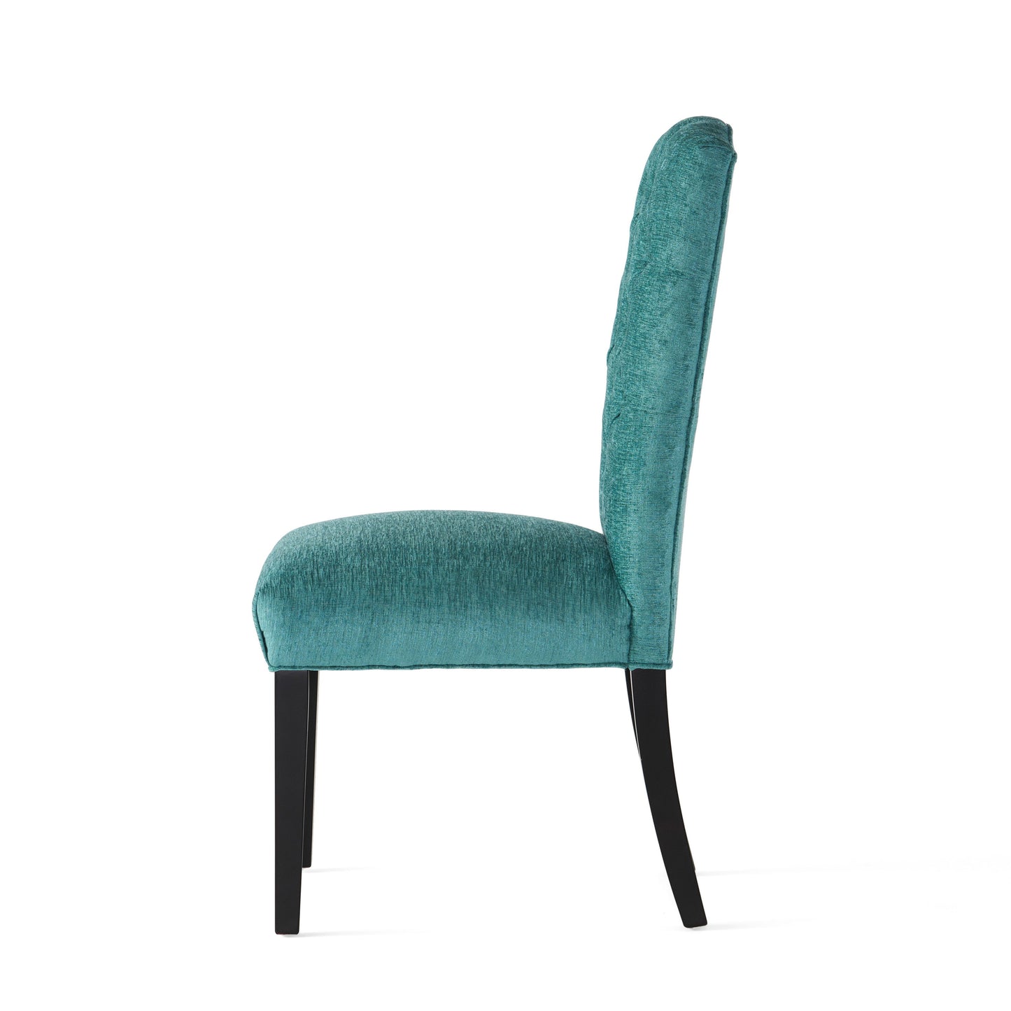 Harriet - Tufted Dining Chairs With Solid Wood Frame And Soft (Set of 2) - Teal Green
