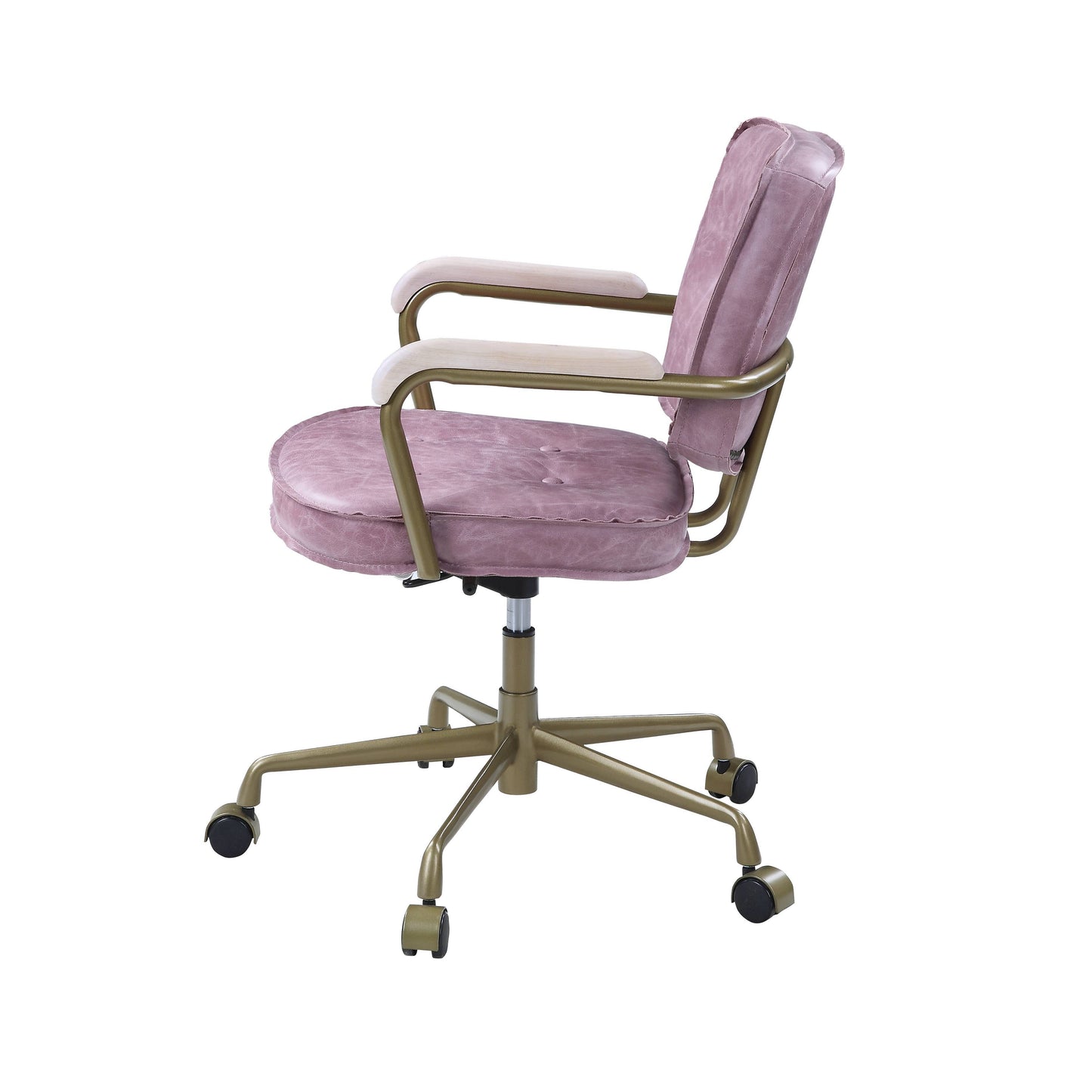 Siecross - Top Grain Leather Office Chair - Pink
