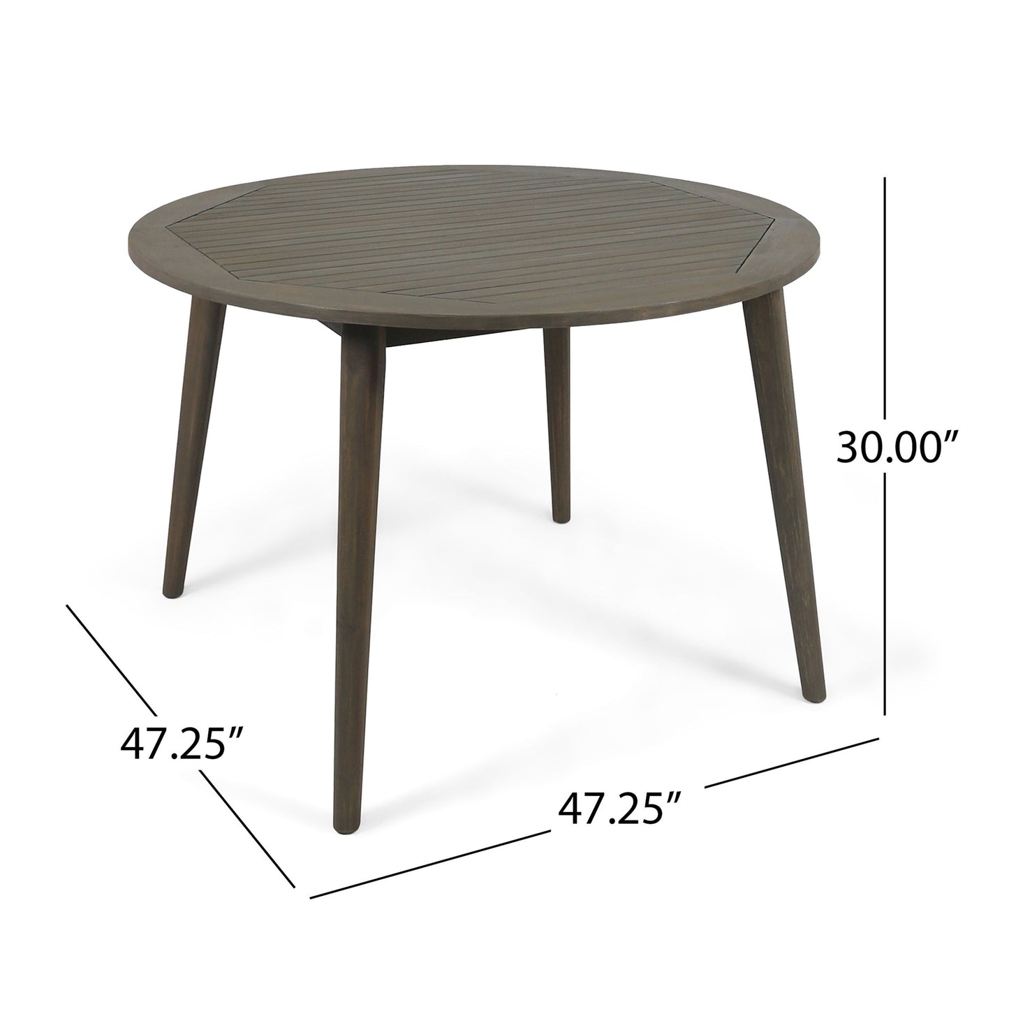 Stamford - Outdoor Dining Table Modern Design - Gray