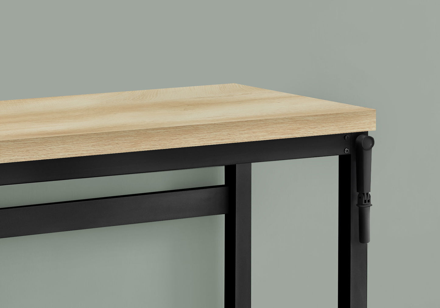 Computer Desk, Home Office, Standing, Adjustable, Laptop, Contemporary & Modern - Natural