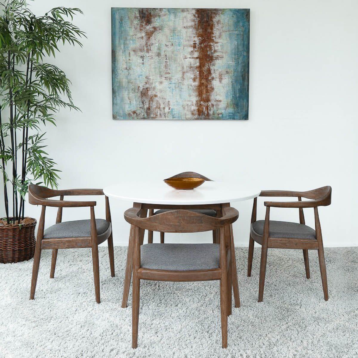 Kelly - Mid-Century Modern Dining Chair - Gray