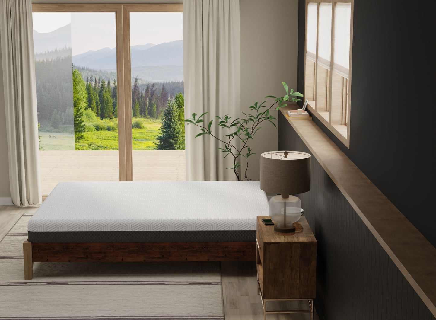 Pur Chill - 8" Twin Long Firm Mattress With Phase Change Cooling Fabric - White / Gray