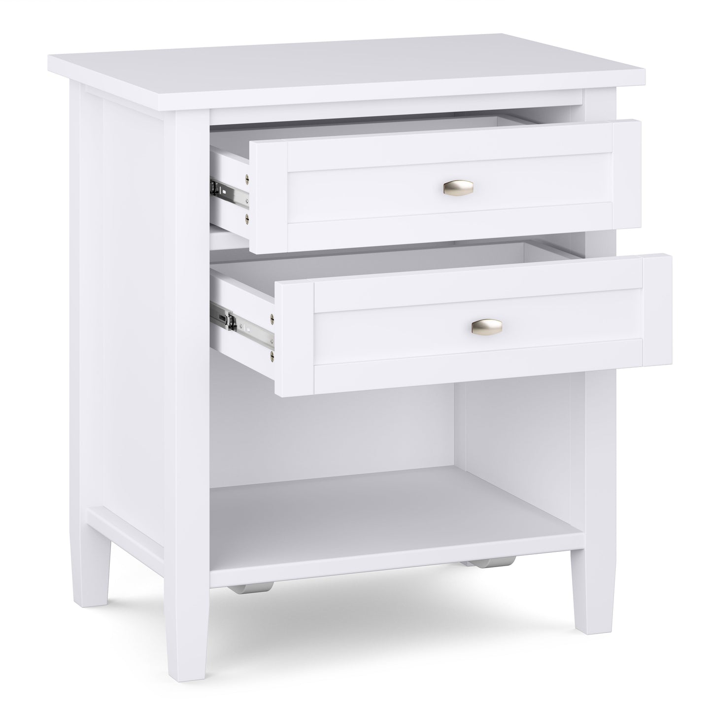 Warm Shaker - Bedside Table - White