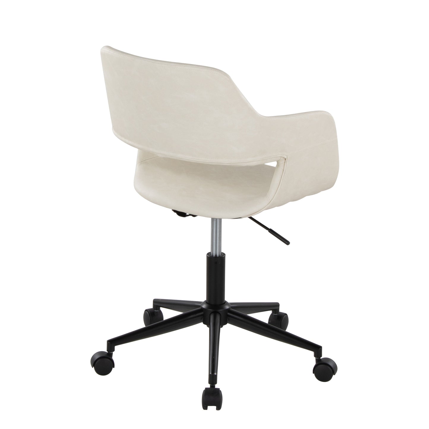 Margarite - Contemporary Task Chair - Black / Cream