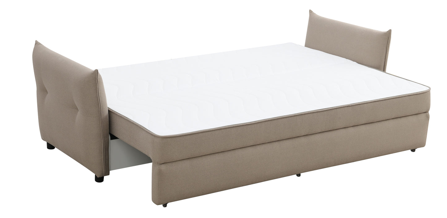 Irina - Pull Out Sleep With Storage - Beige