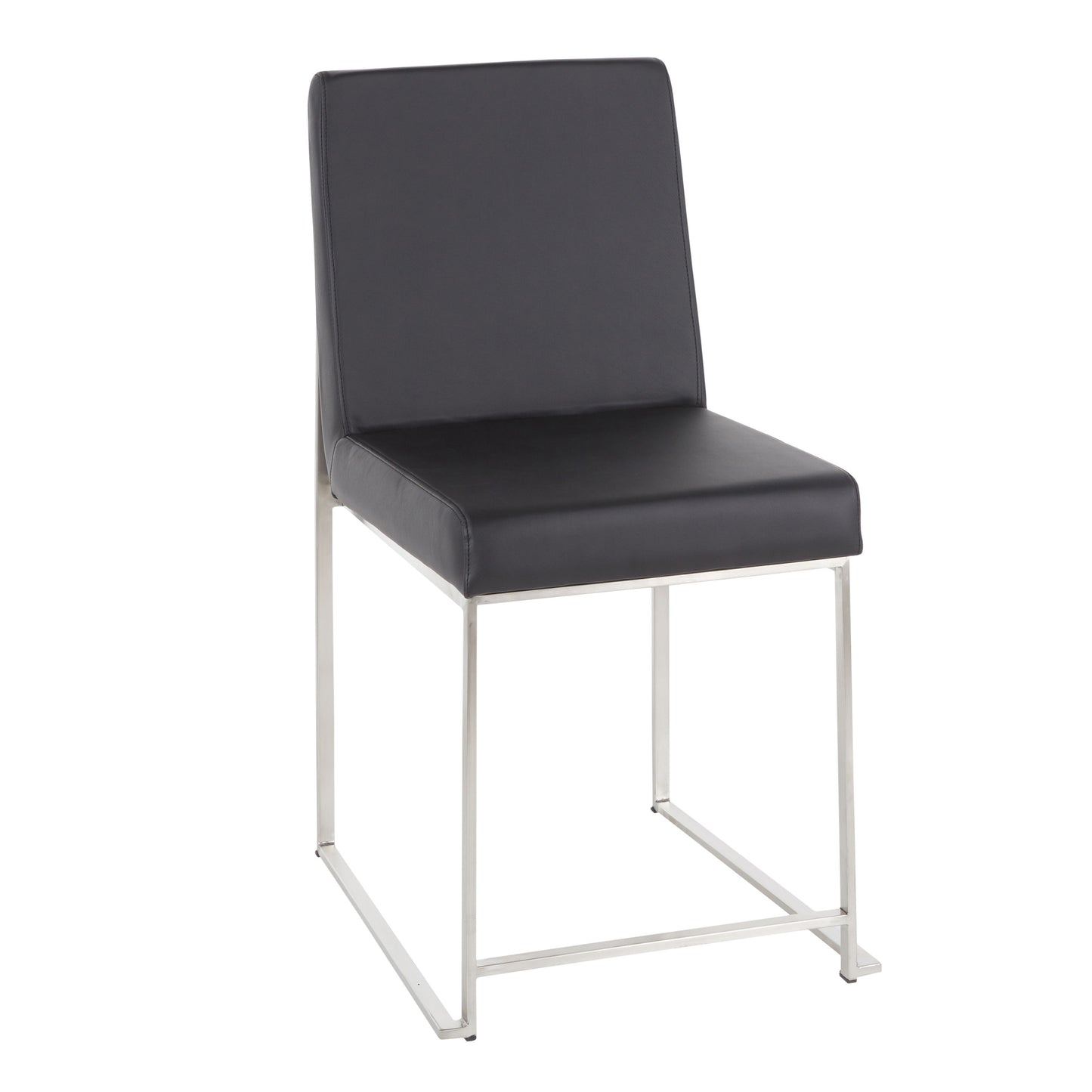 Fuji - Contemporary, High Back Dining Chair (Set of 2) - Black