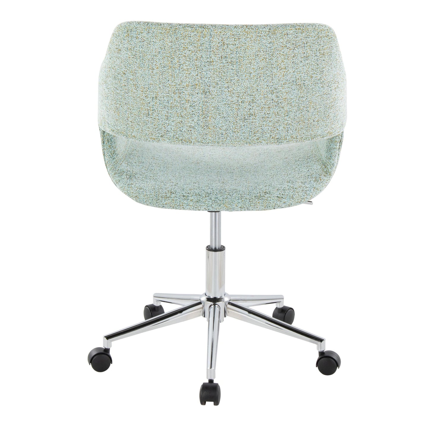 Margarite - Contemporary Task Chair - Chrome / Light Green