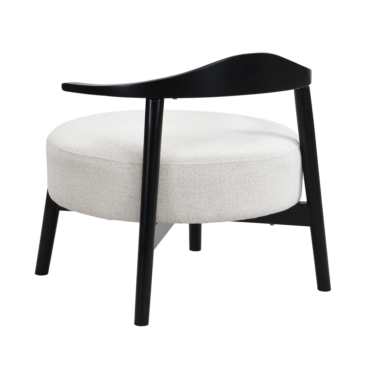 Upholstered Accent Chair, Modern Living Room Chairs, Reading Armchair For Sunroom Bedroom - Beige