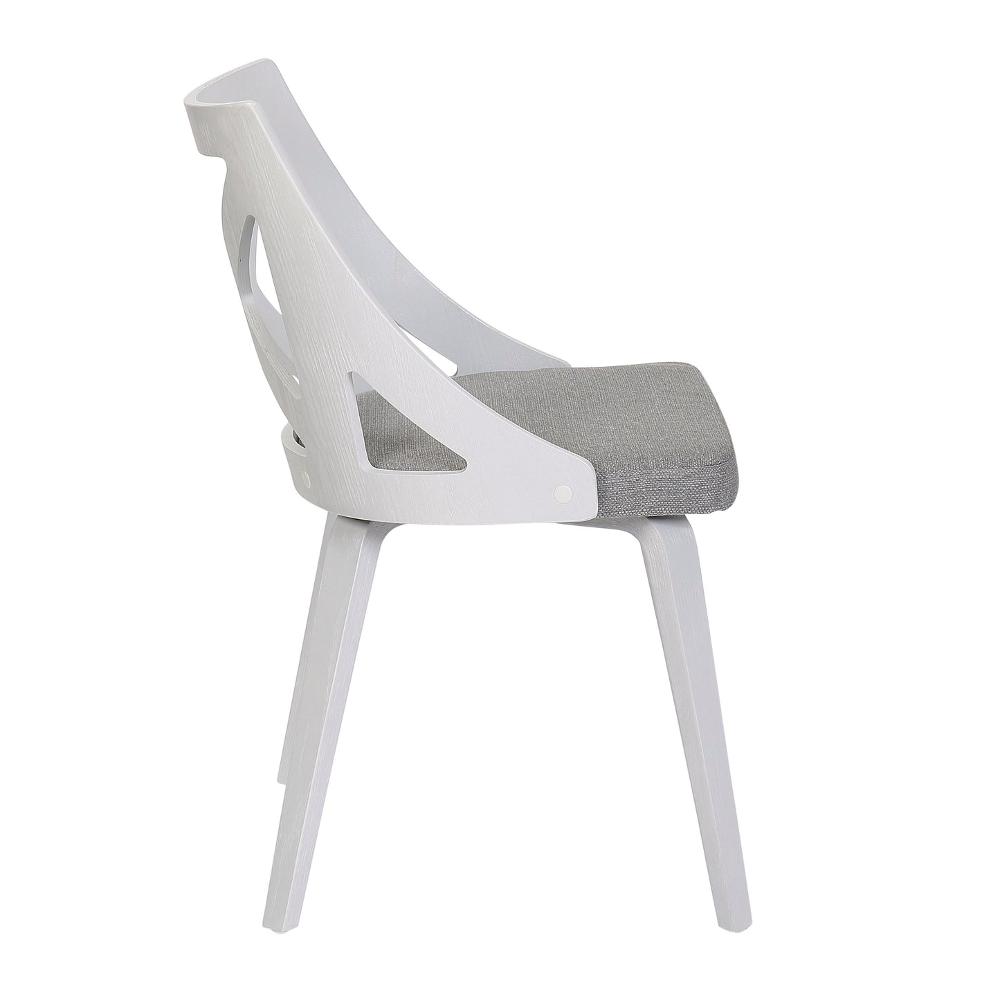 Charlotte - Farmhouse Chair (Set of 2) - White / Light Gray