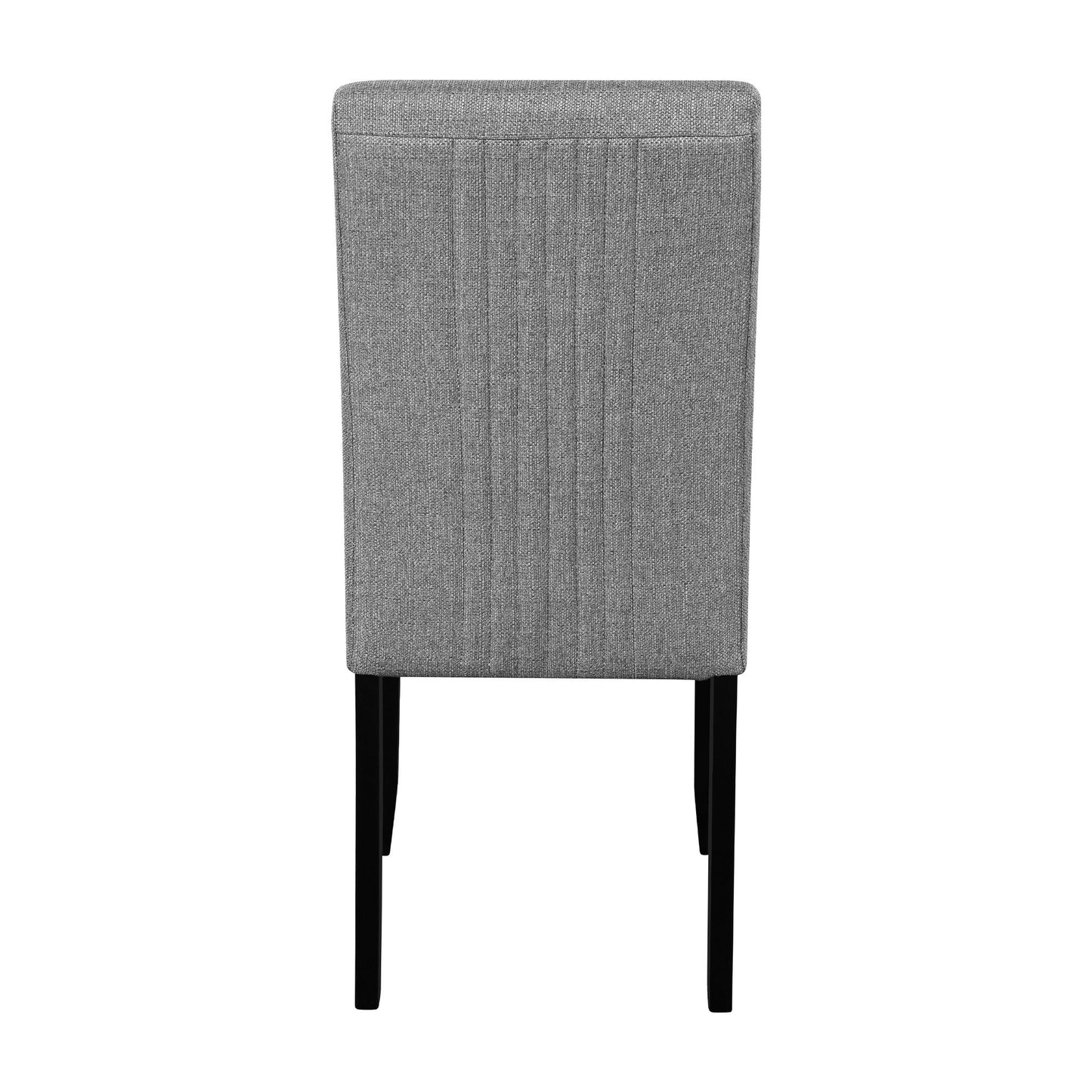 5 Piece Round Dining Table Set, Modern Dining Table And 4 Upholstered Chairs For Dining Room, Kitchen Room, Living Room - Gray / Black