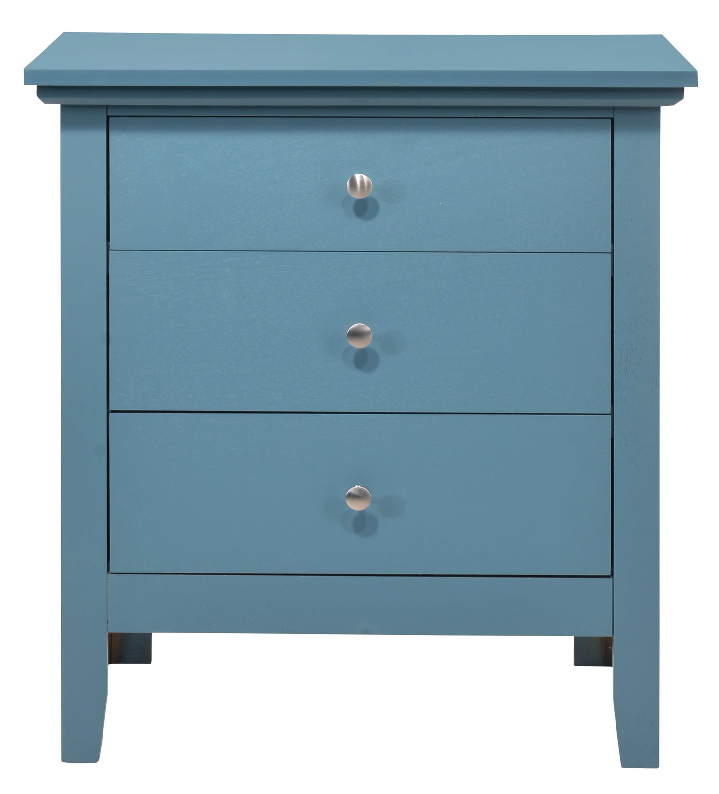 3 Drawer Nightstand - Teal