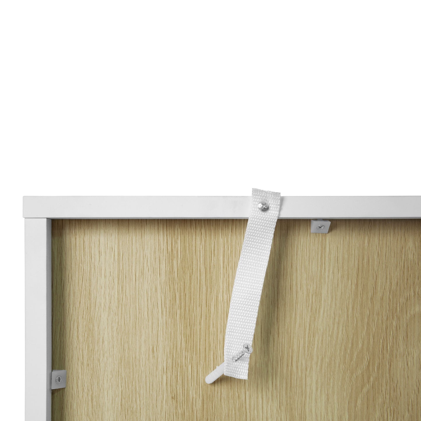 Storage Cabinet With Door For Living Room, Dining Room, Study - White