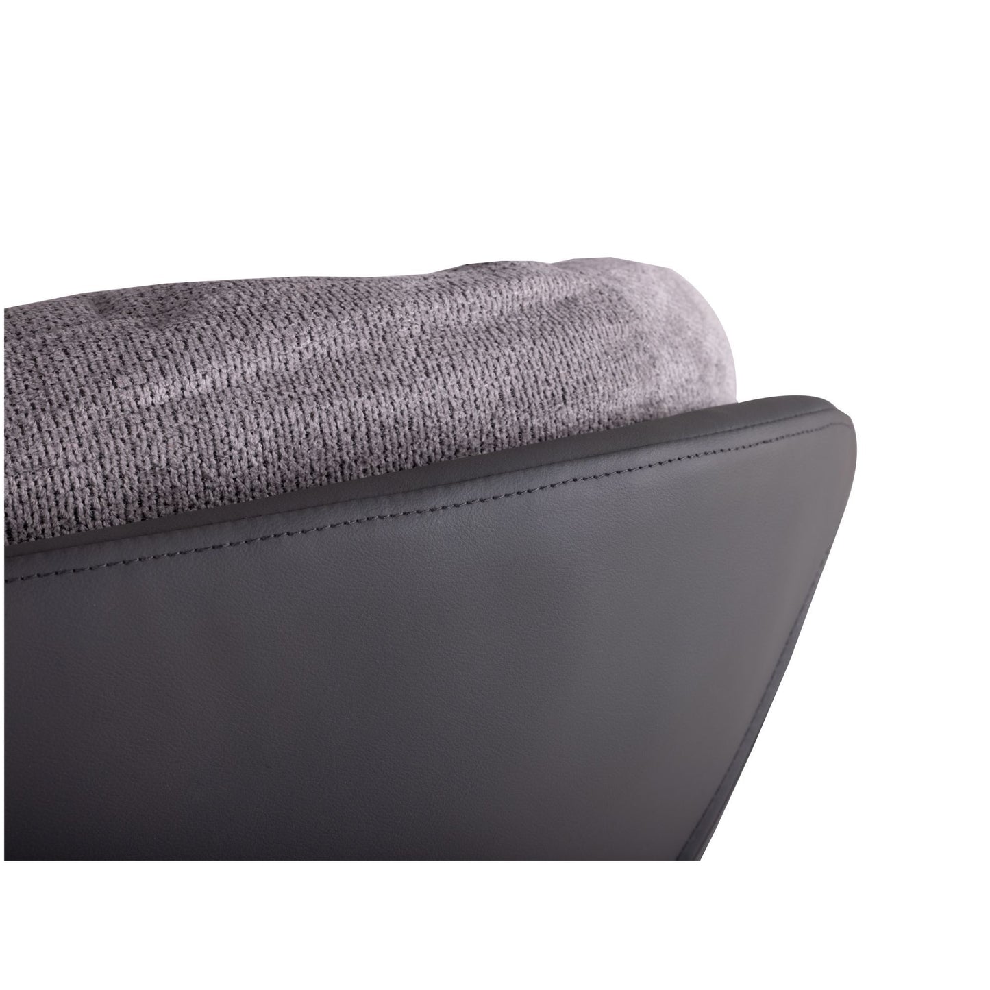 360ÔøΩÔøΩ Swivel Office Chair, Modern Chenille Chair With And Metal Base Frame, No Wheels, Accent Chair - Gray