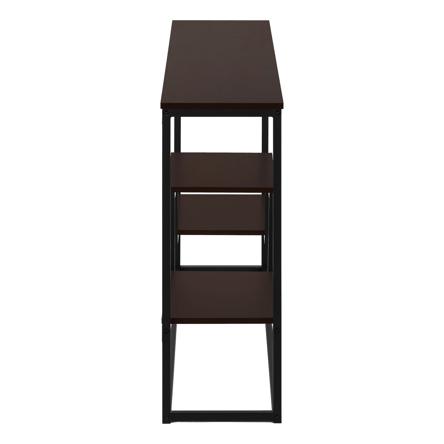 Accent Console Table For Entryway, Contemporary And Modern - Espresso