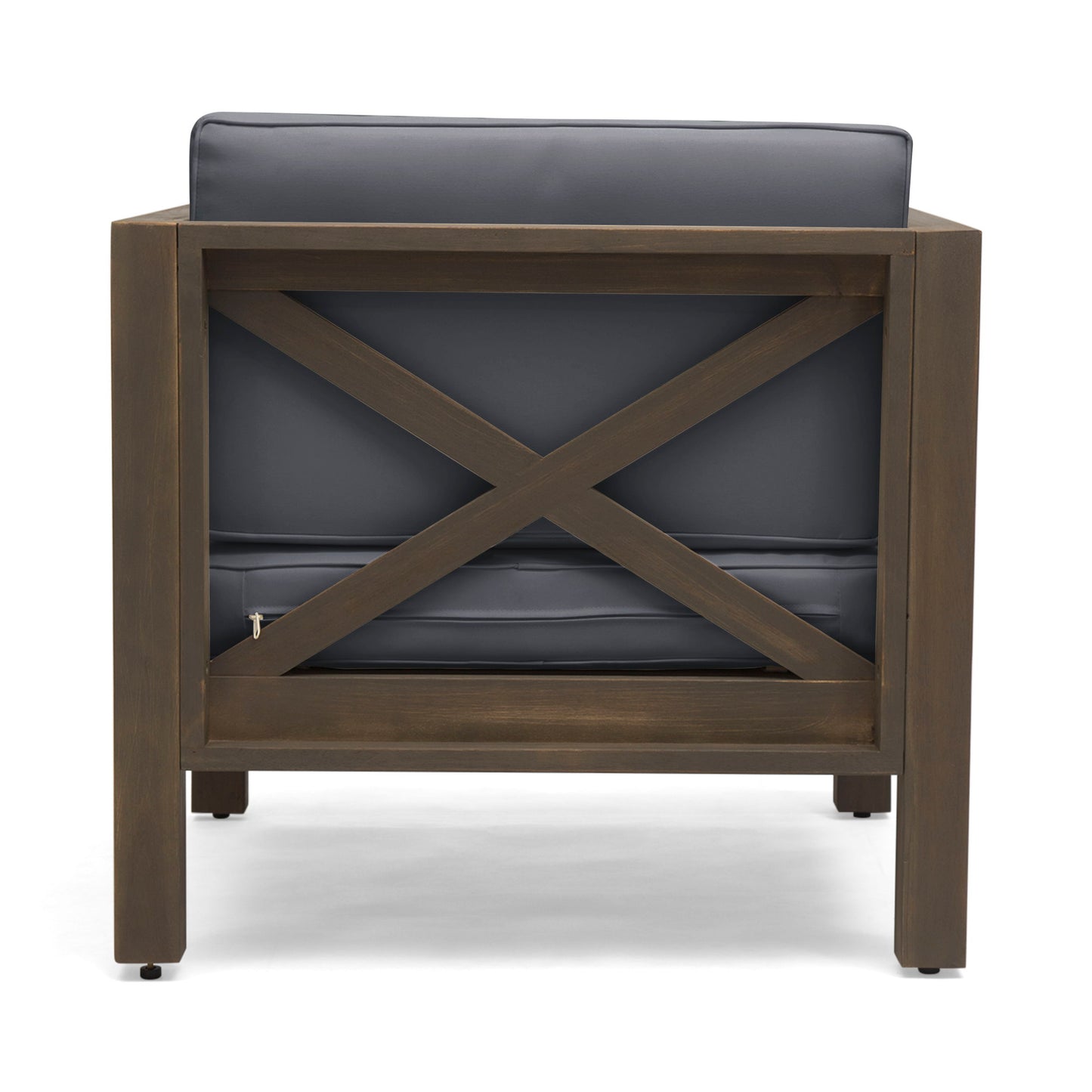 Brava - Modern Club Chair With Water Resistant Cushions - Gray