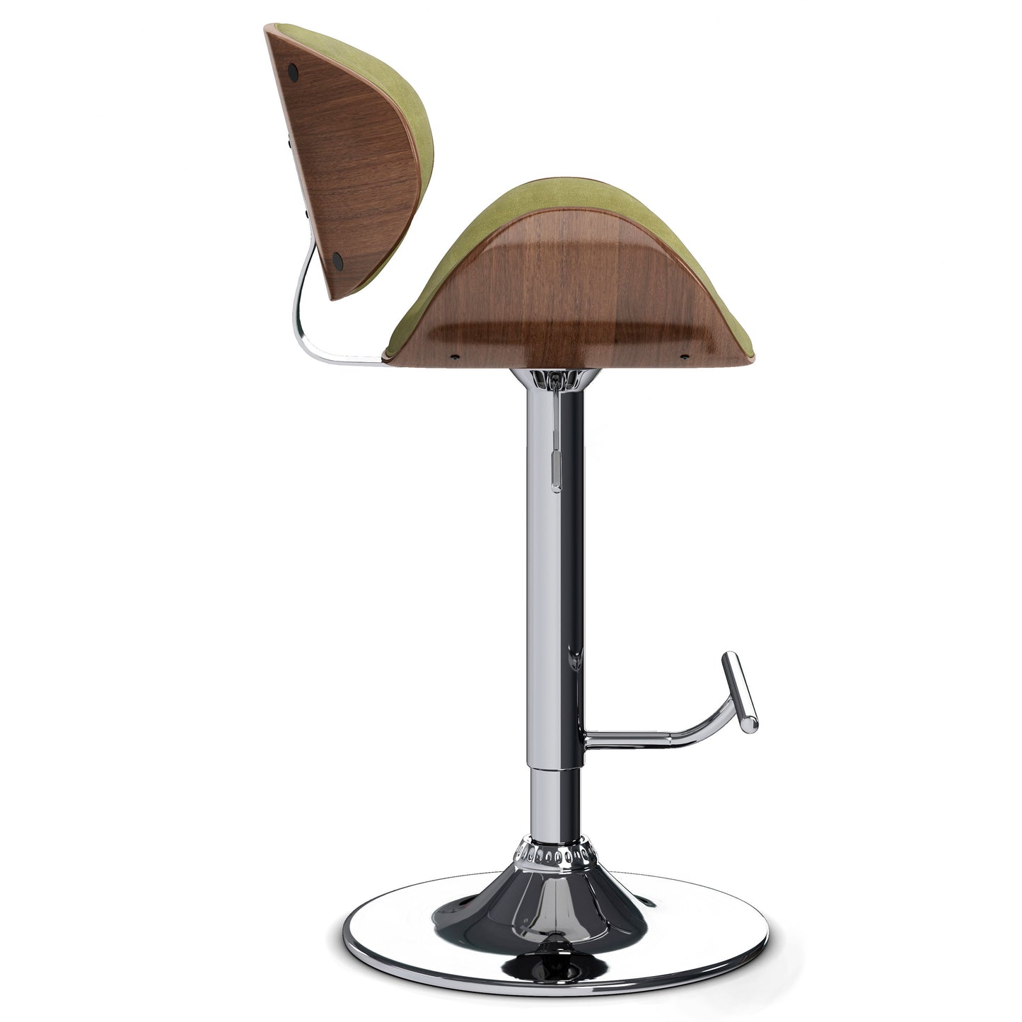Marana - Bentwood Adjustable Swivel Bar Stool - Acid Green