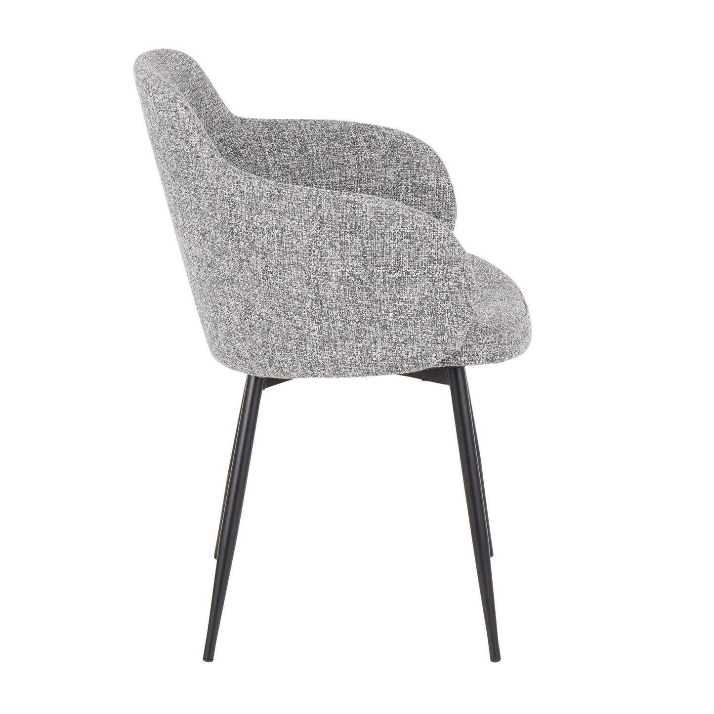 Boyne - Contemporary Chair (Set of 2) - Black / Dark Gray