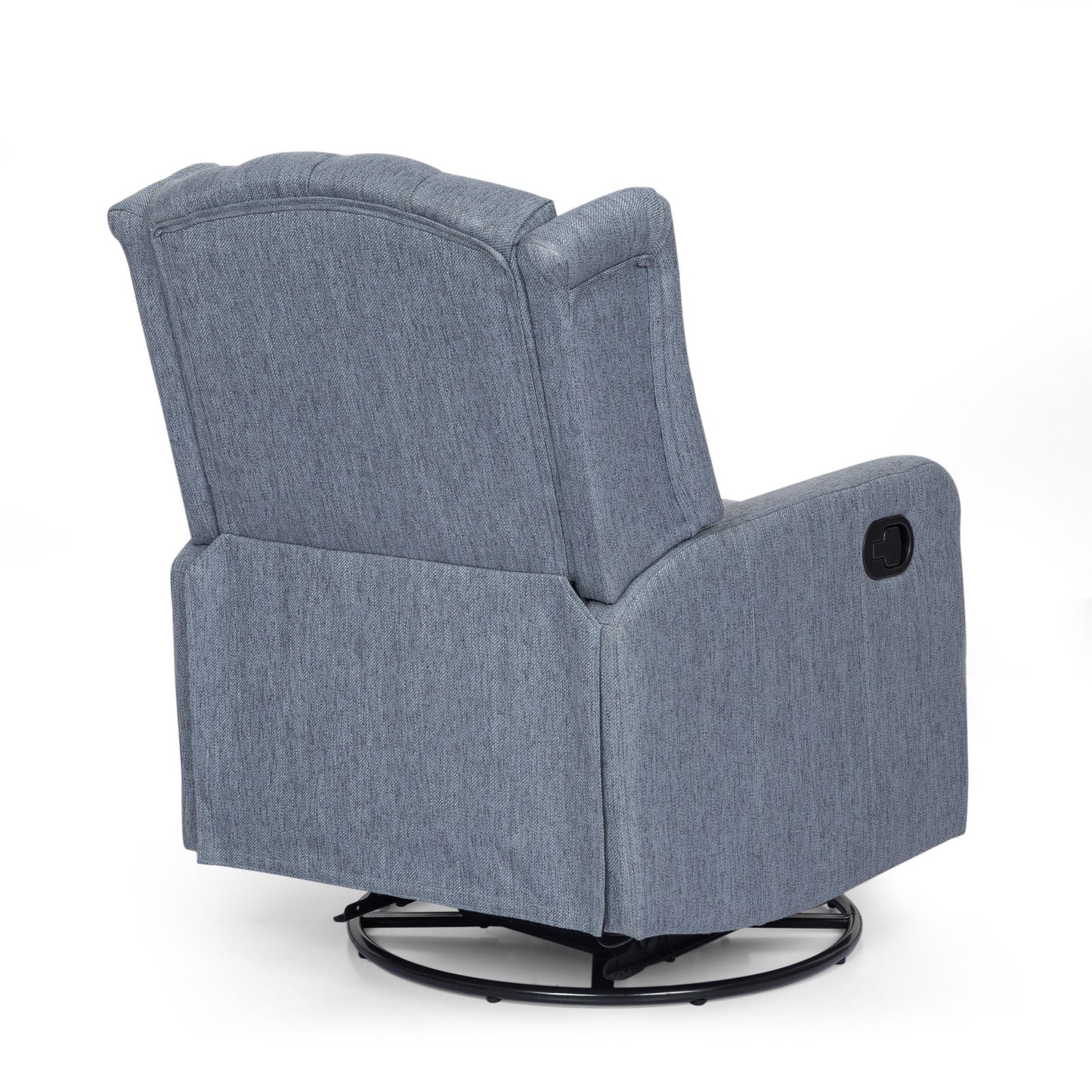 Classic Design, Manual Recliner Chair With 360 Degree Swivel - Charcoal