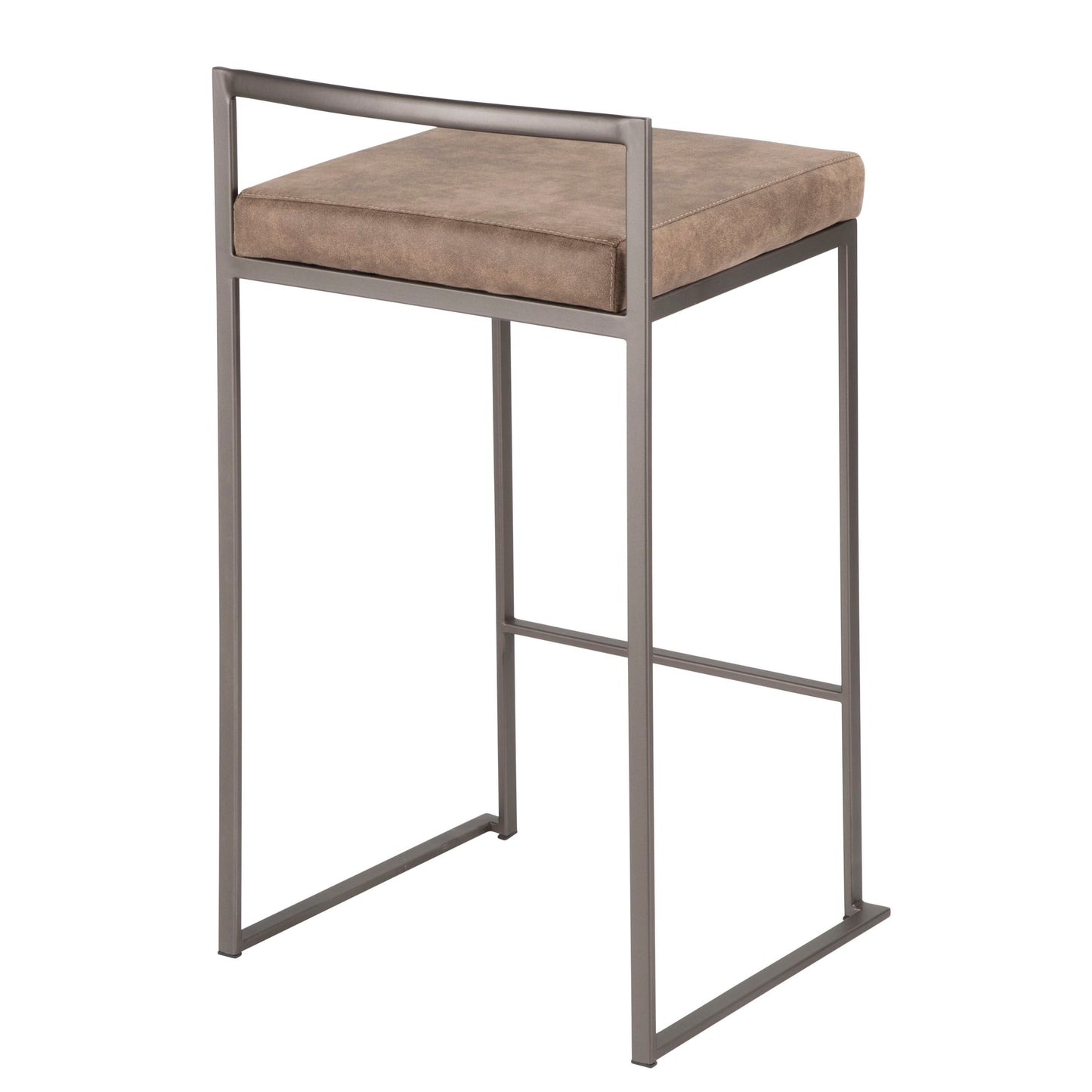 Fuji - Industrial Stackable Counter Stool (Set of 2) - Brown