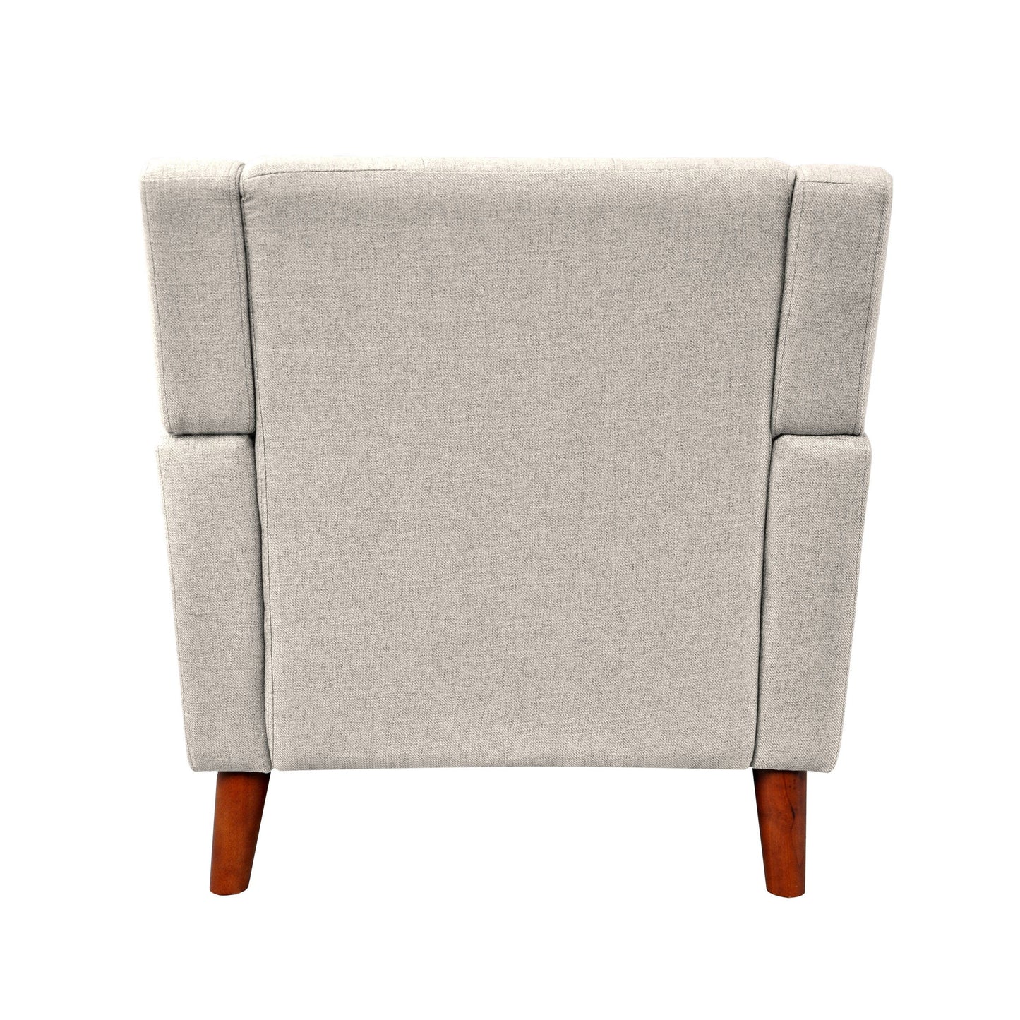 Luminaesque - Fabric Upholstered Armchair With Tufted Back - Beige
