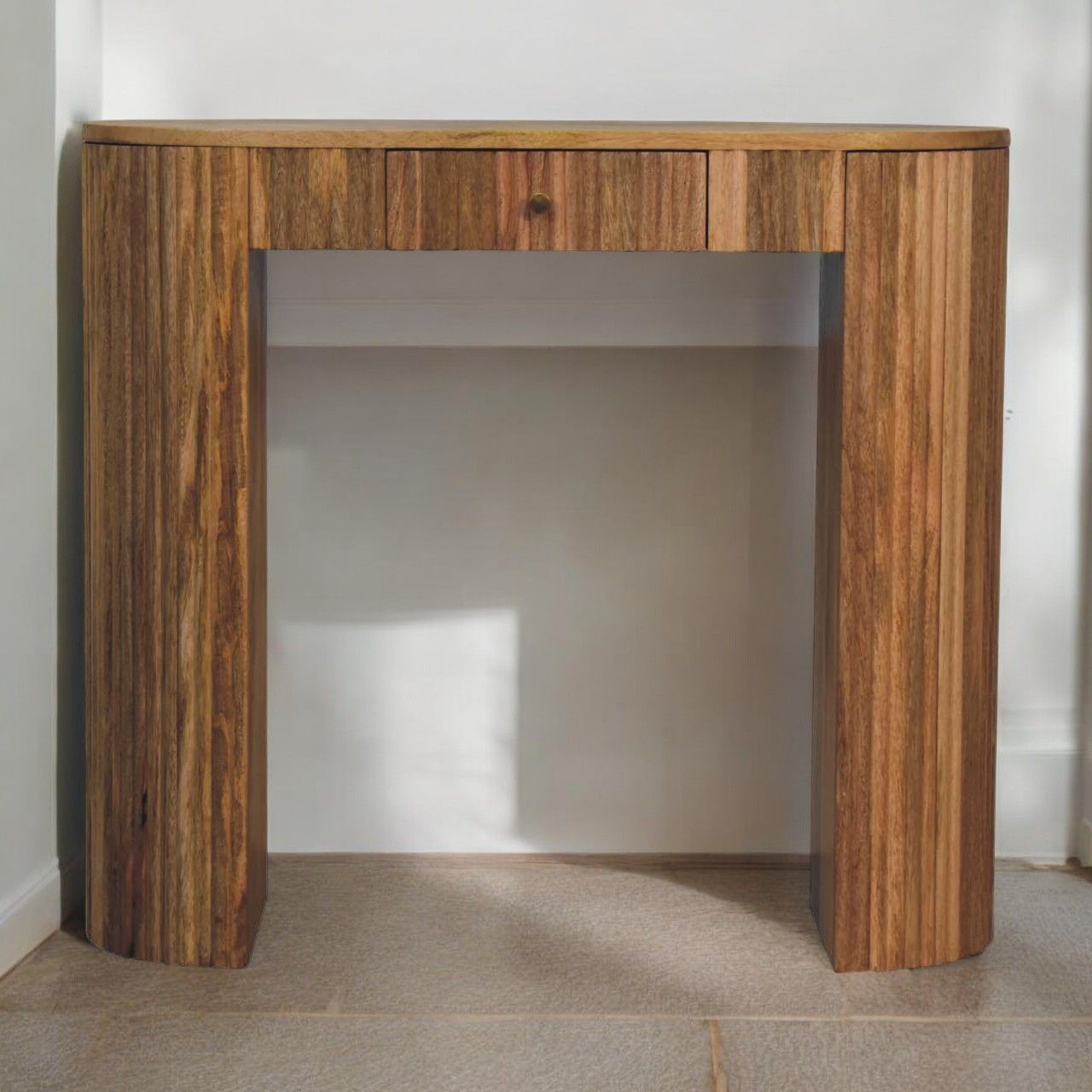 Soba - Straight Console Table - Oak