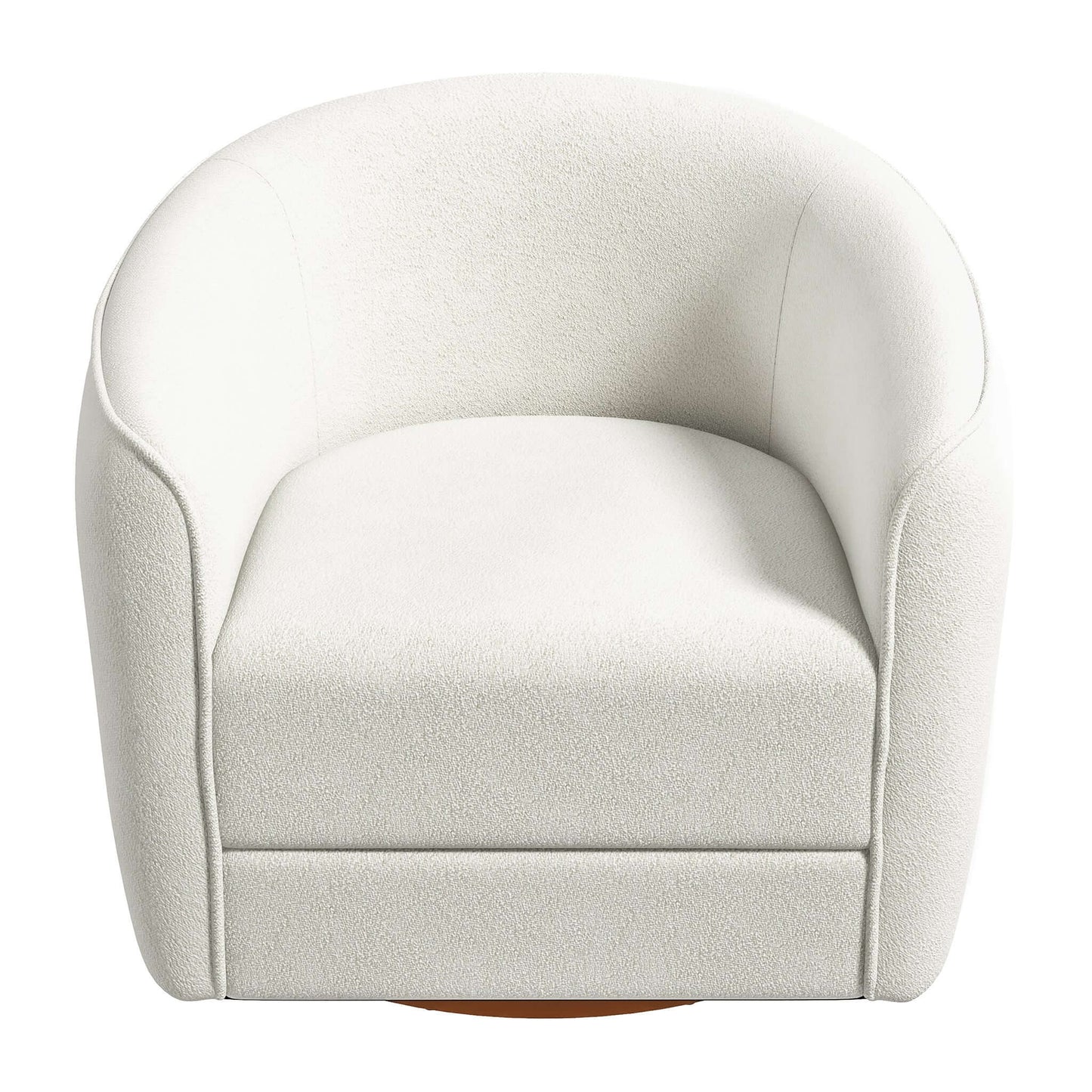 Elise - Mid-Century Modern Swivel Chair - White