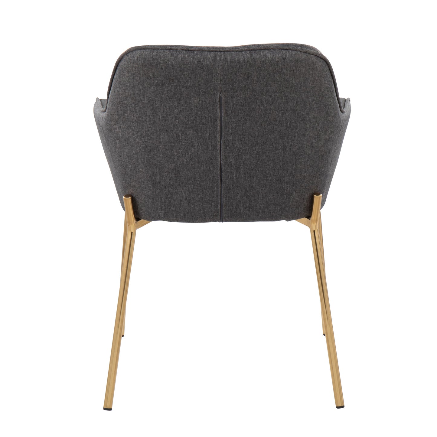 Daniella - Contemporary Dining Chair (Set of 2) - Gold / Charcoal